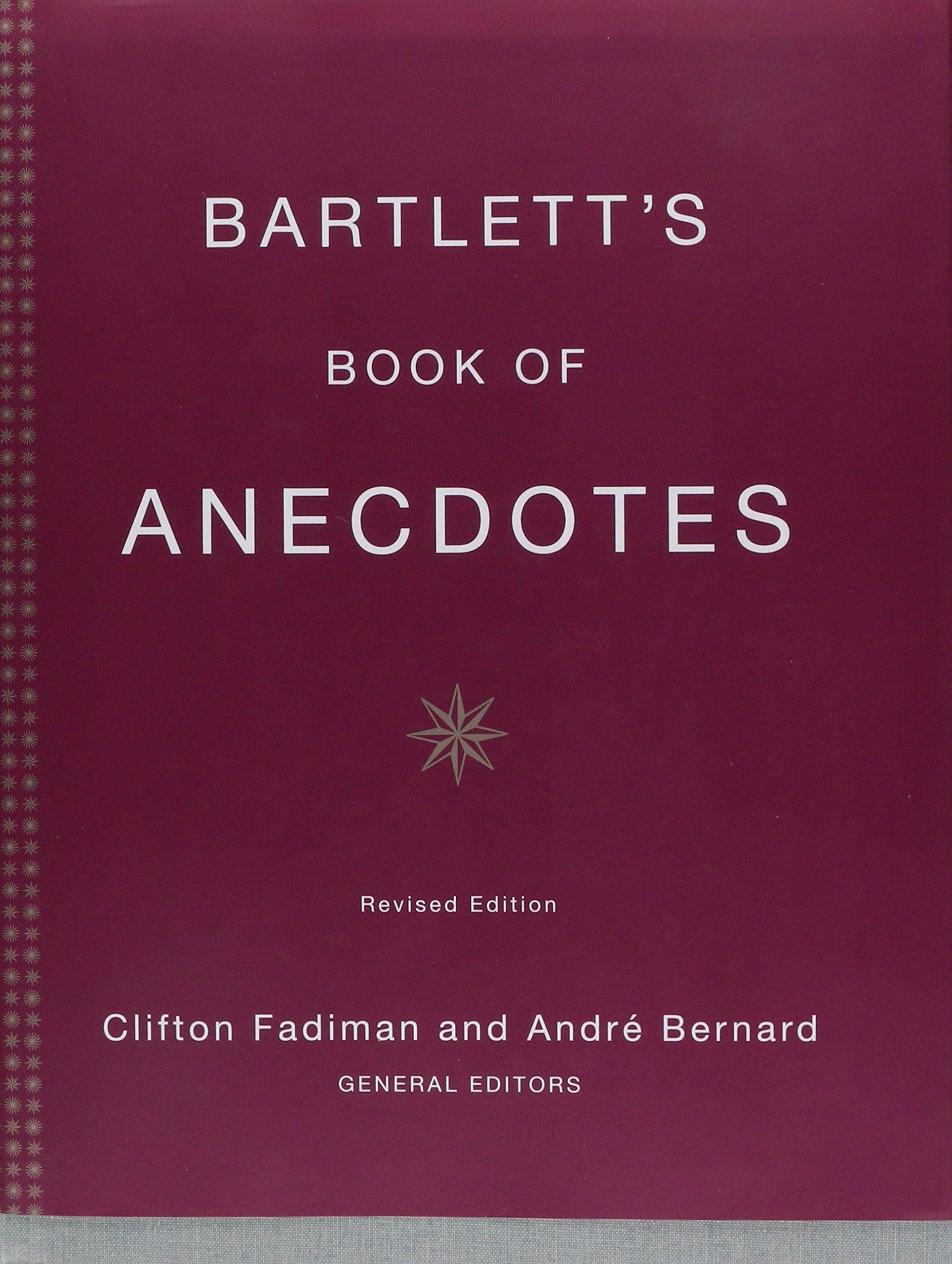 Bartlett's Book of Anecdotes,Used