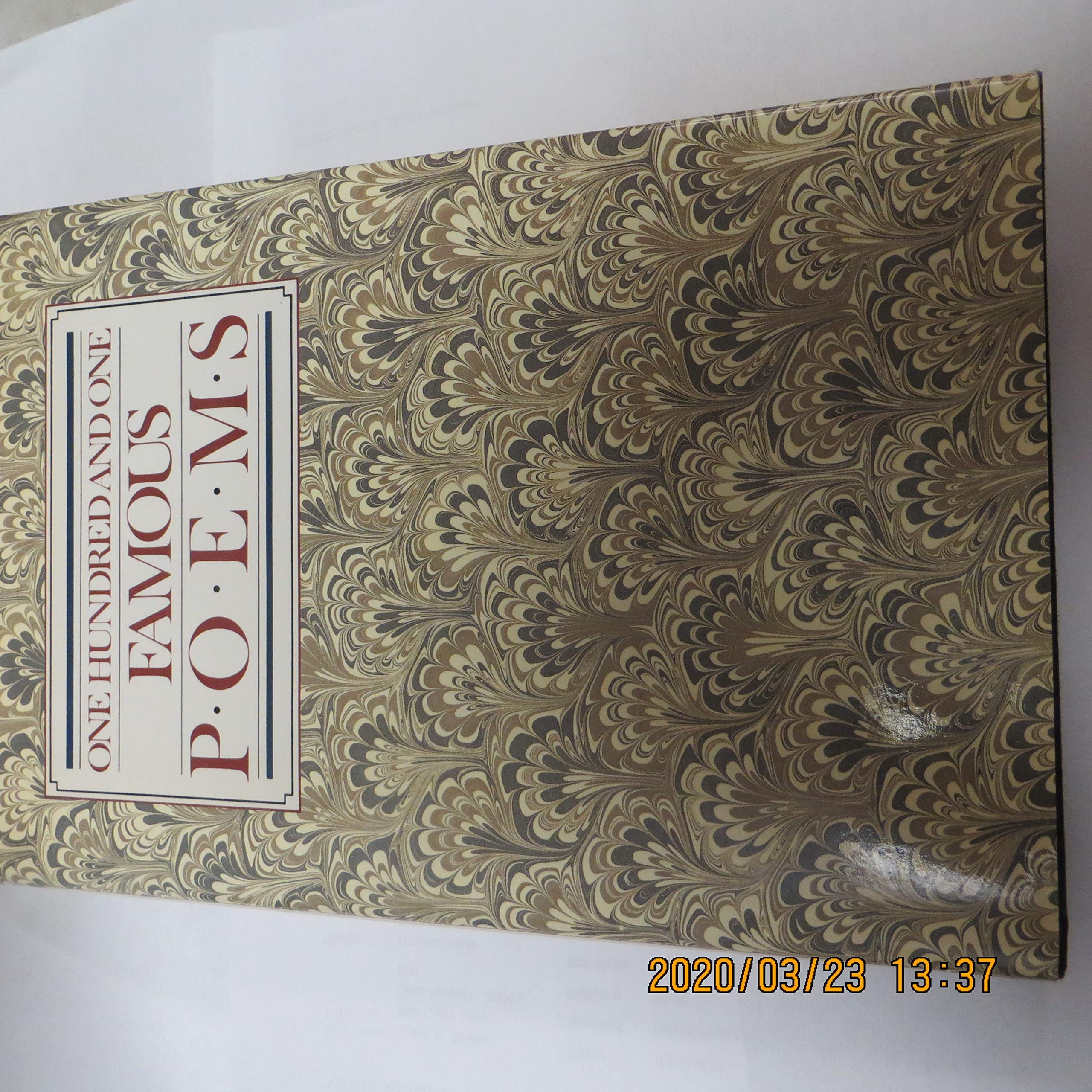 101 Famous Poems,Used