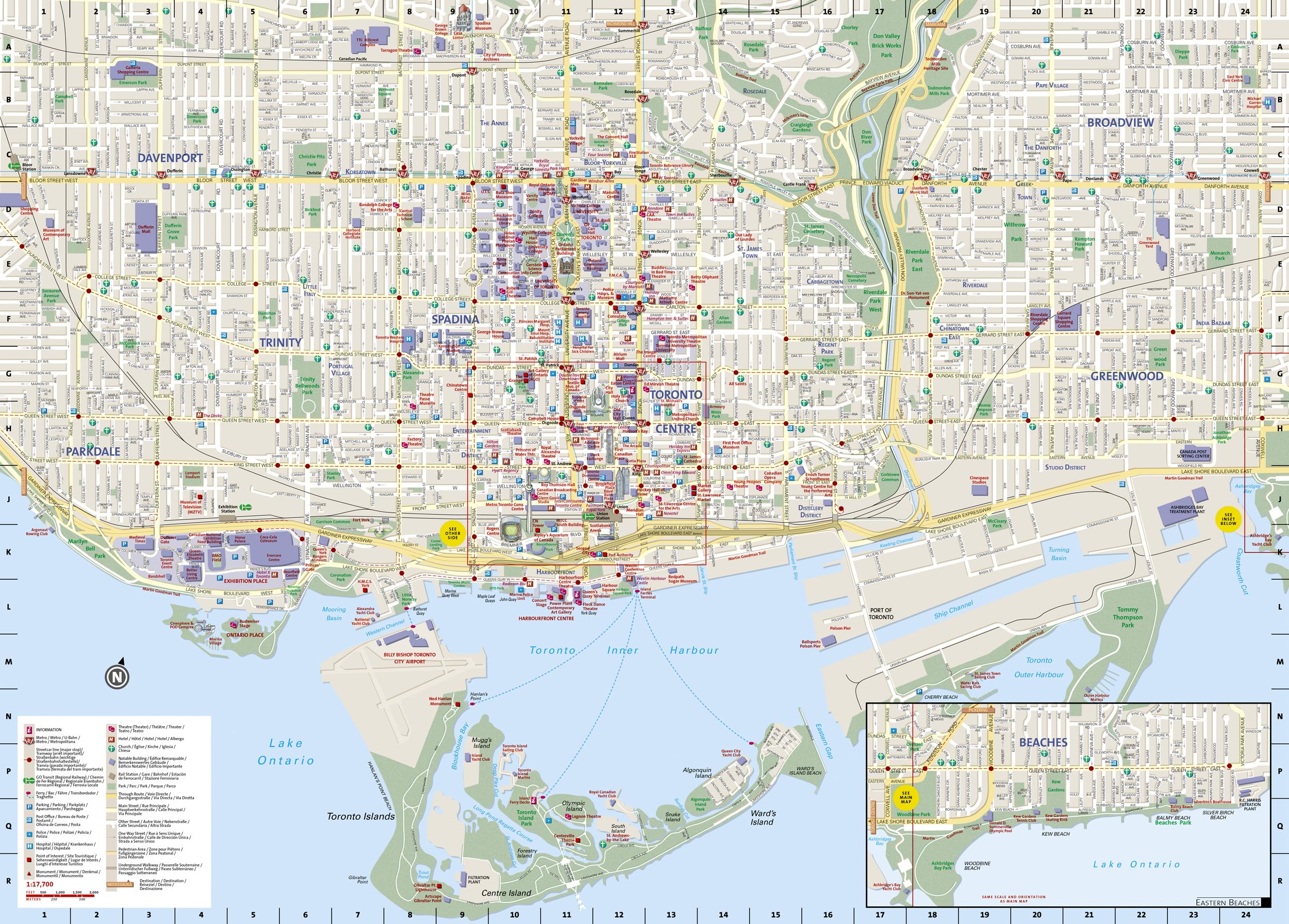 Toronto Map (National Geographic Destination City Map),Used