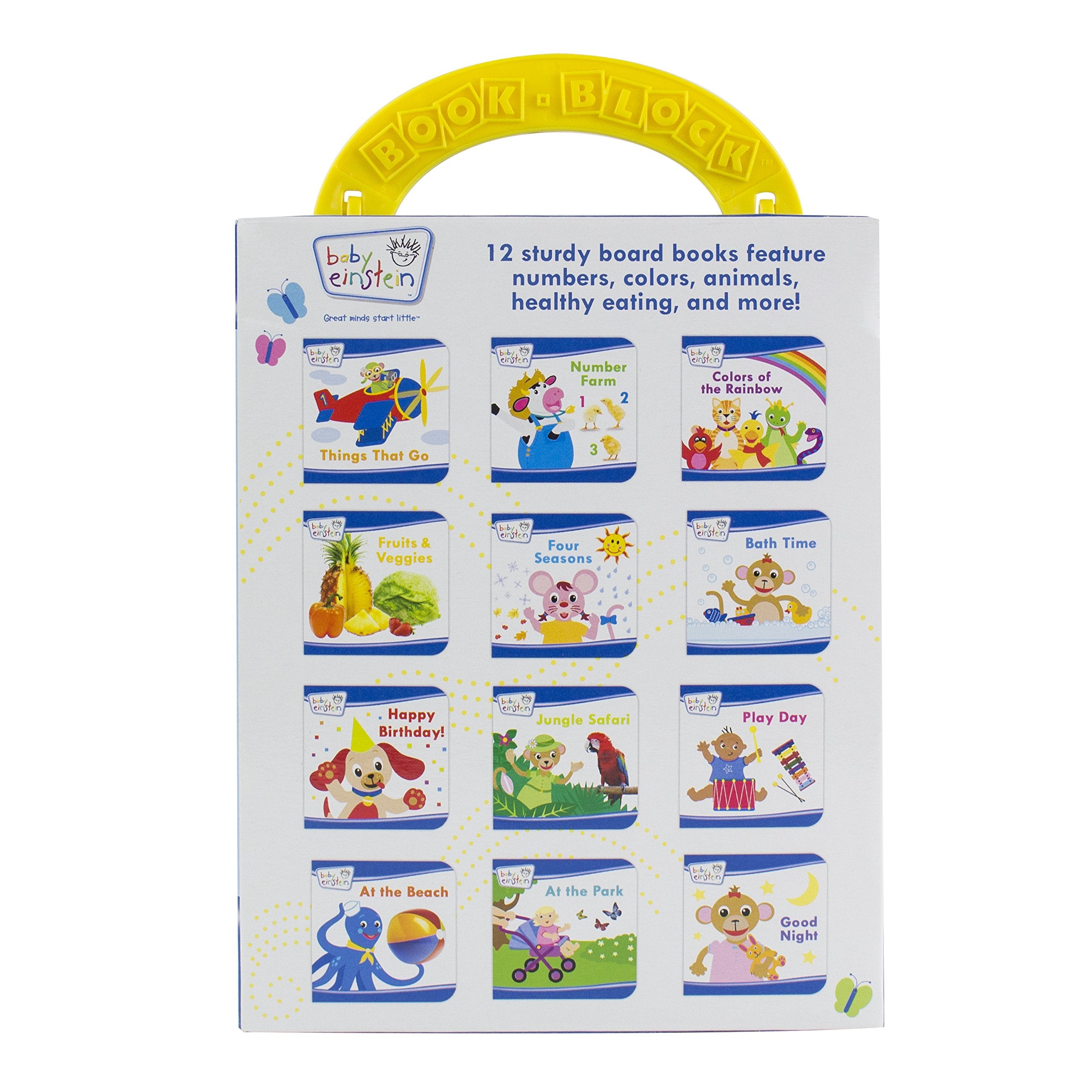 Baby Einstein  My First Library 12 Board Book Block Set  PI Kids,Used