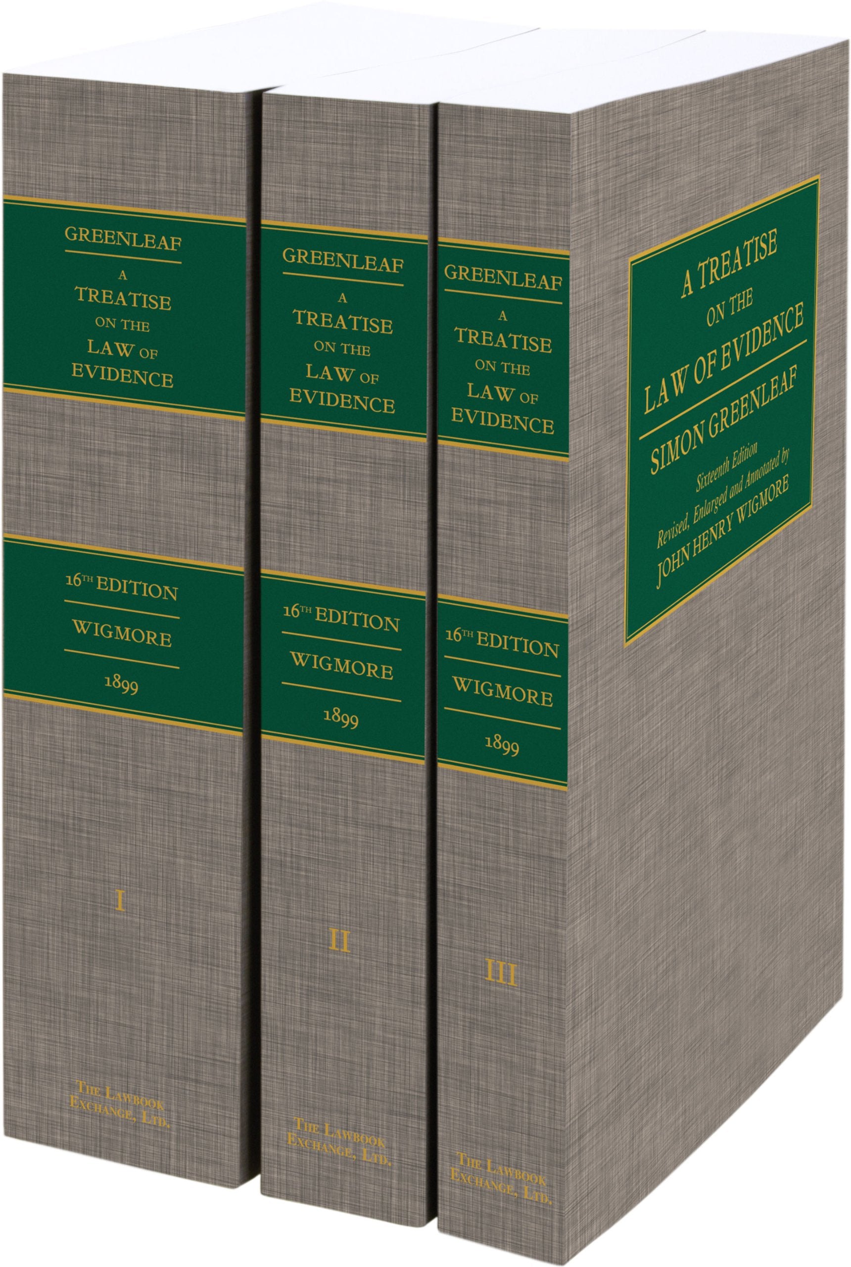 A Treatise on the Law of Evidence. 3 Vols. (1899),Used