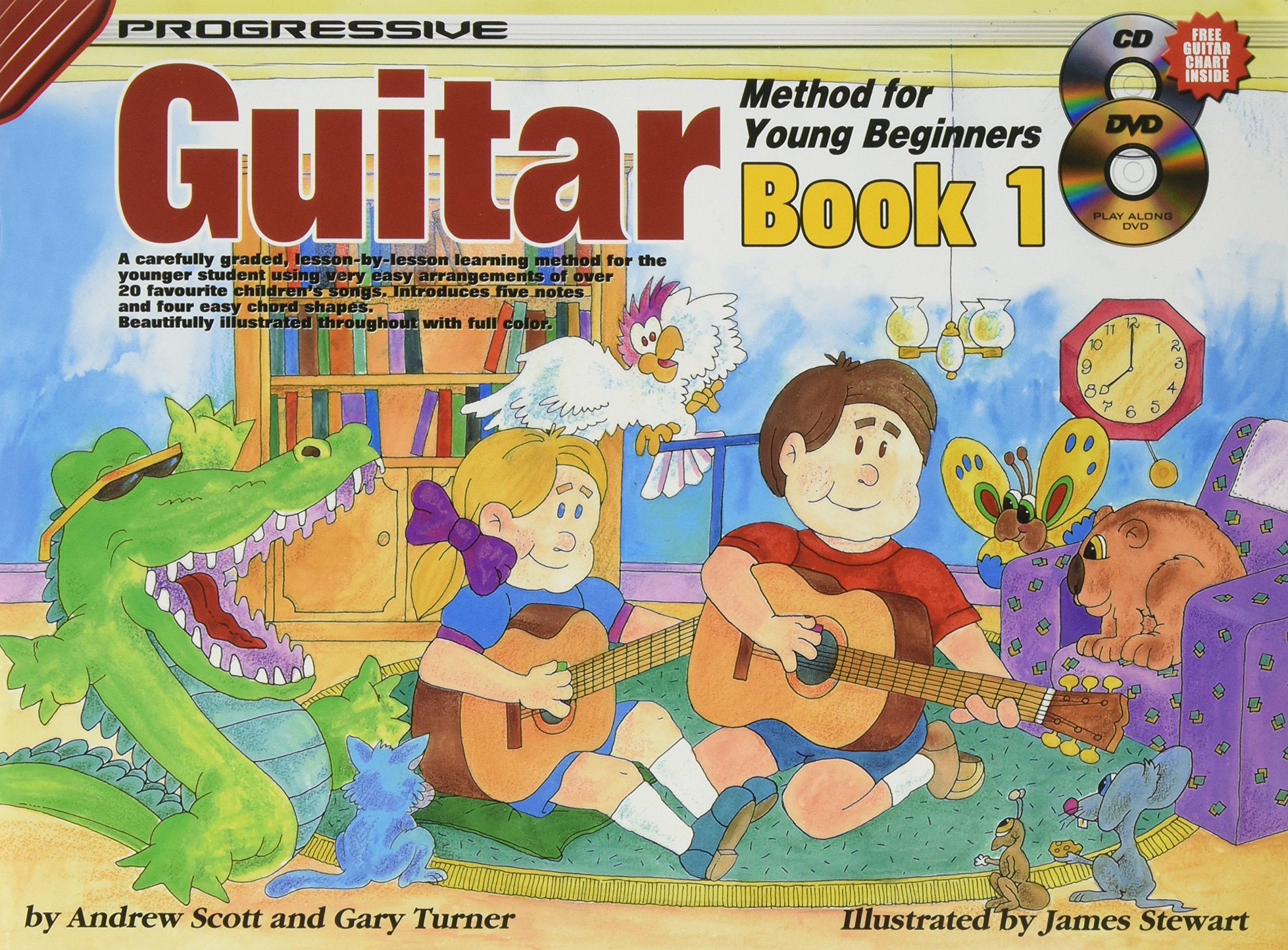 CP18322 Progressive Guitar Method for Young Beginners Book 1 Book/Online Audio and Video,Used