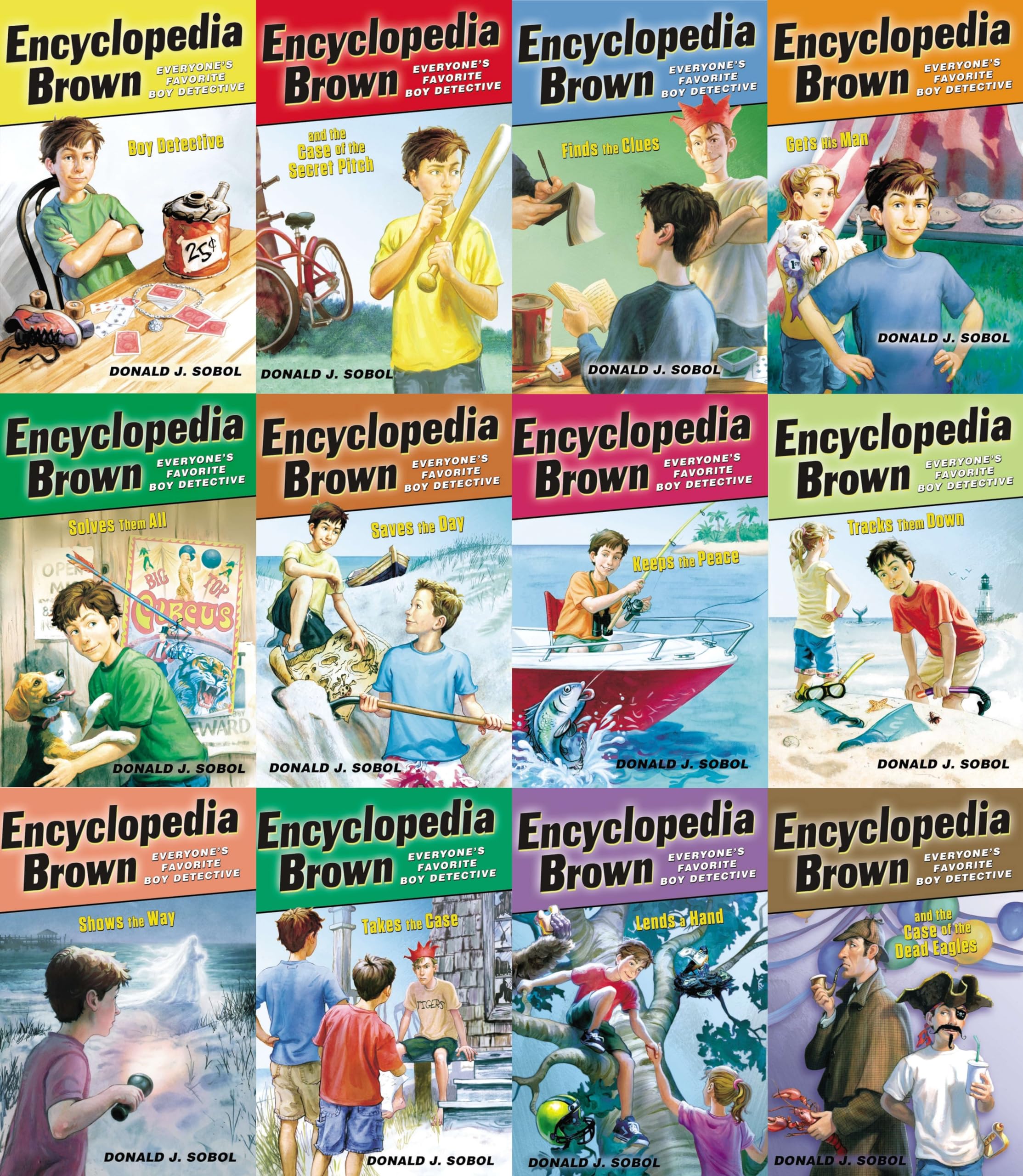 Encyclopedia Brown Series: Volume 1 12 (12 Book Set)-used