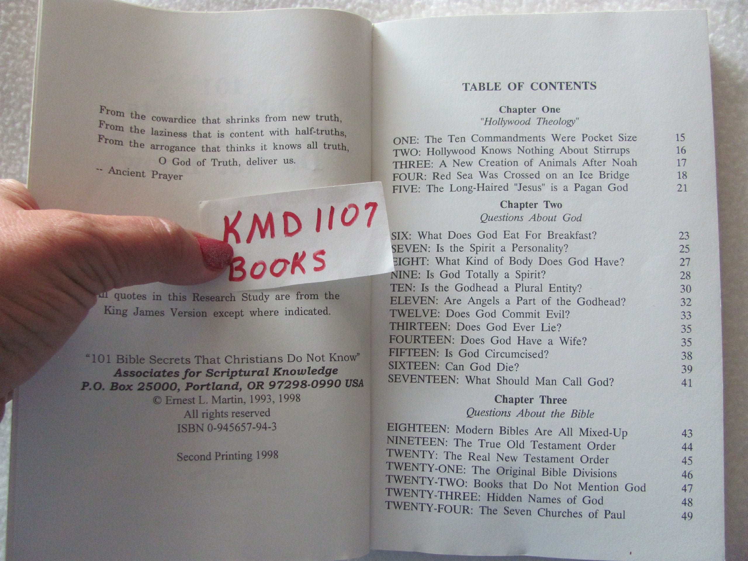 101 Bible Secrets That Christians Do Not Know,New