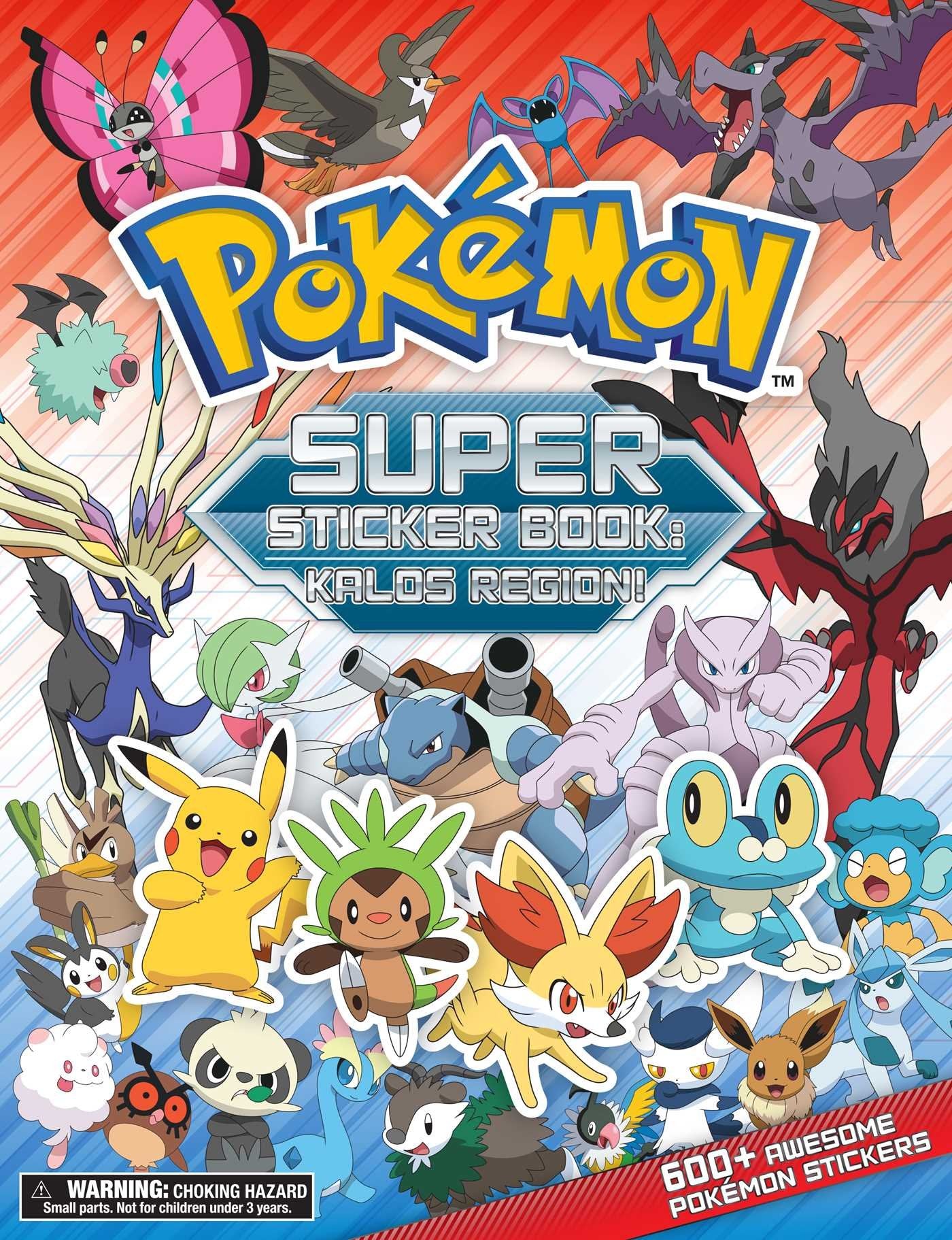 Pokemon Super Sticker Book: Kalos Region,Used