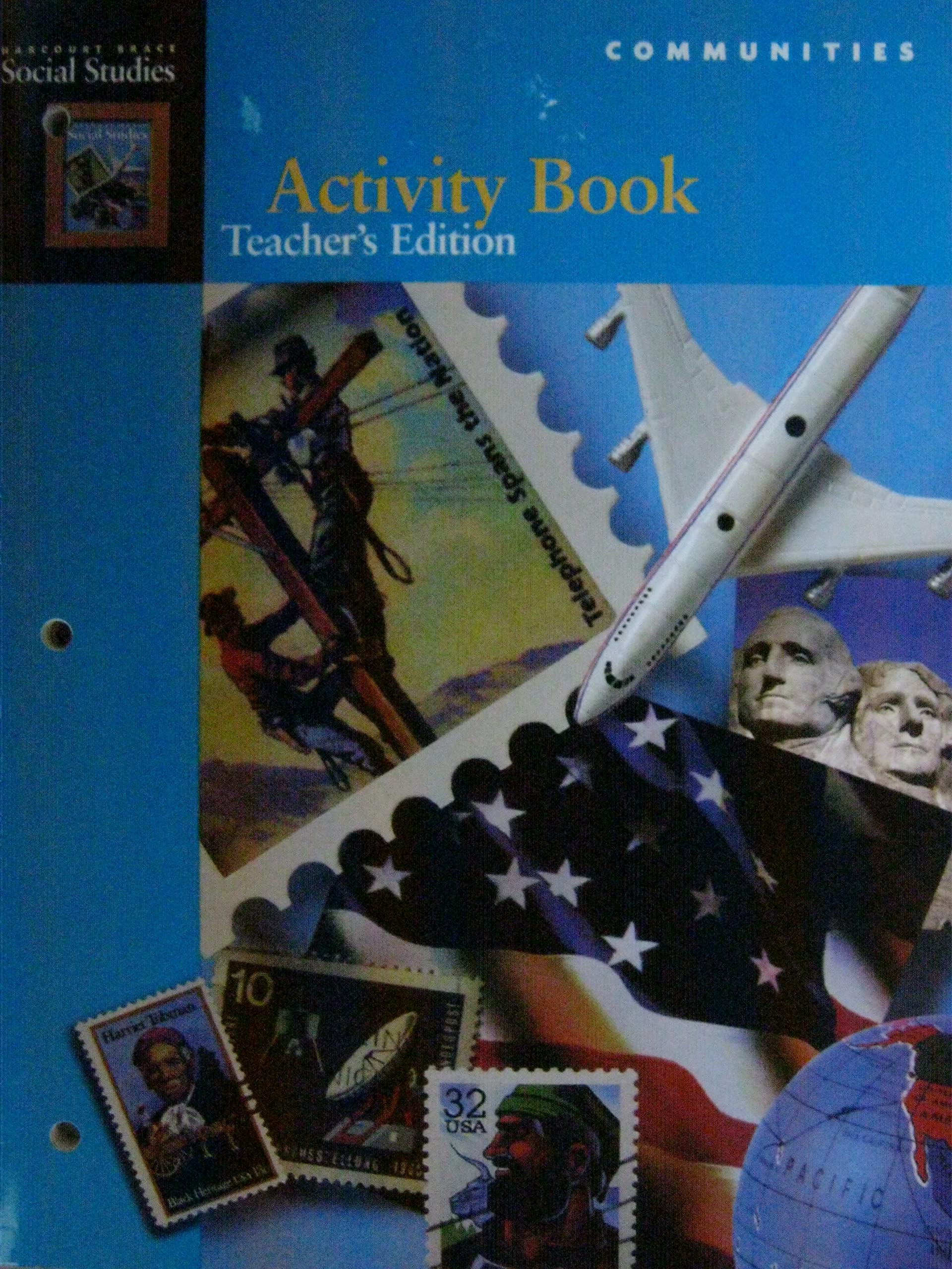 Activity Book Teachers Edition Communities Grade 3 (Harcourt Brace Social Studies),Used