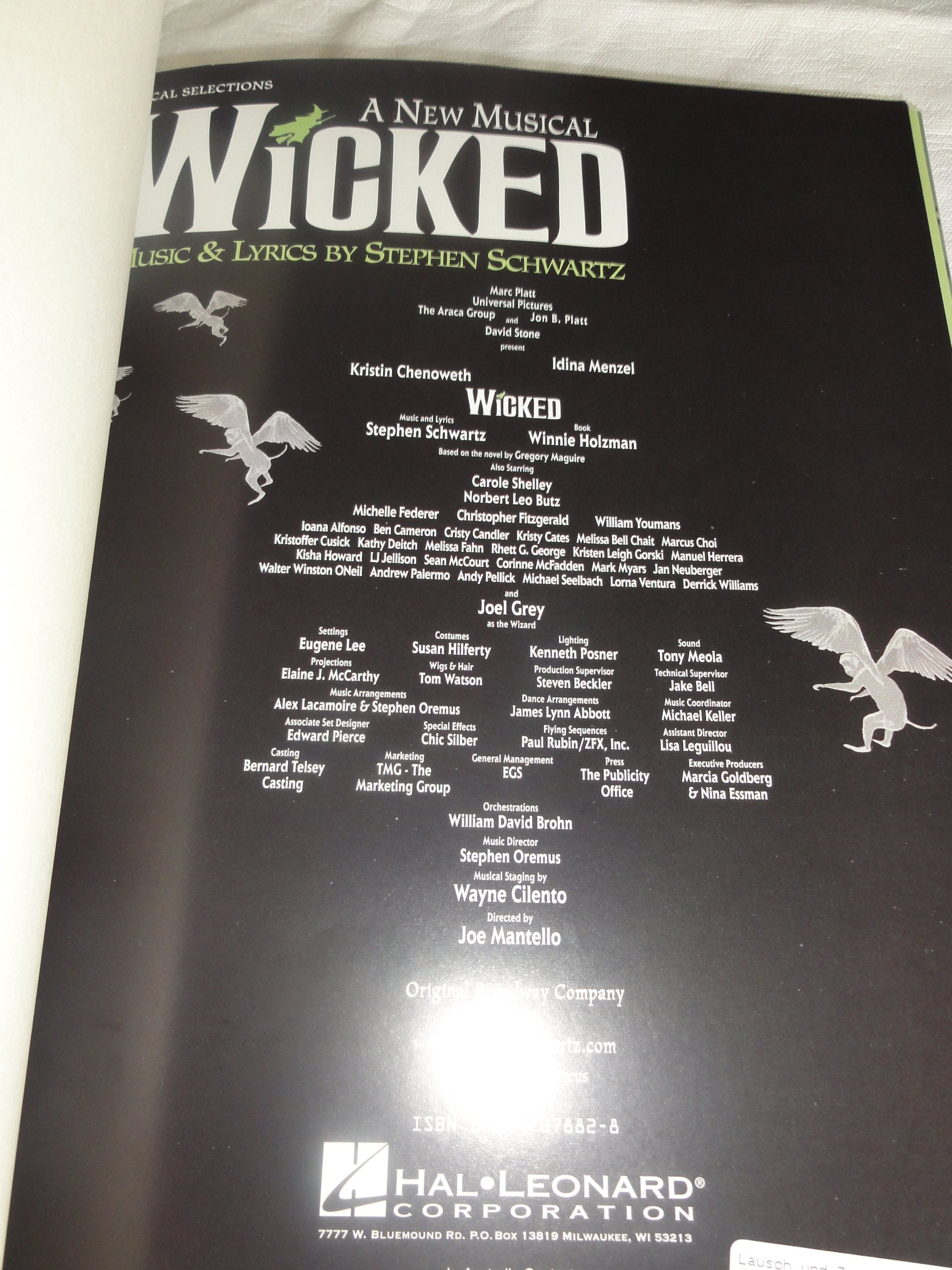 Wicked Vocal Selections,New