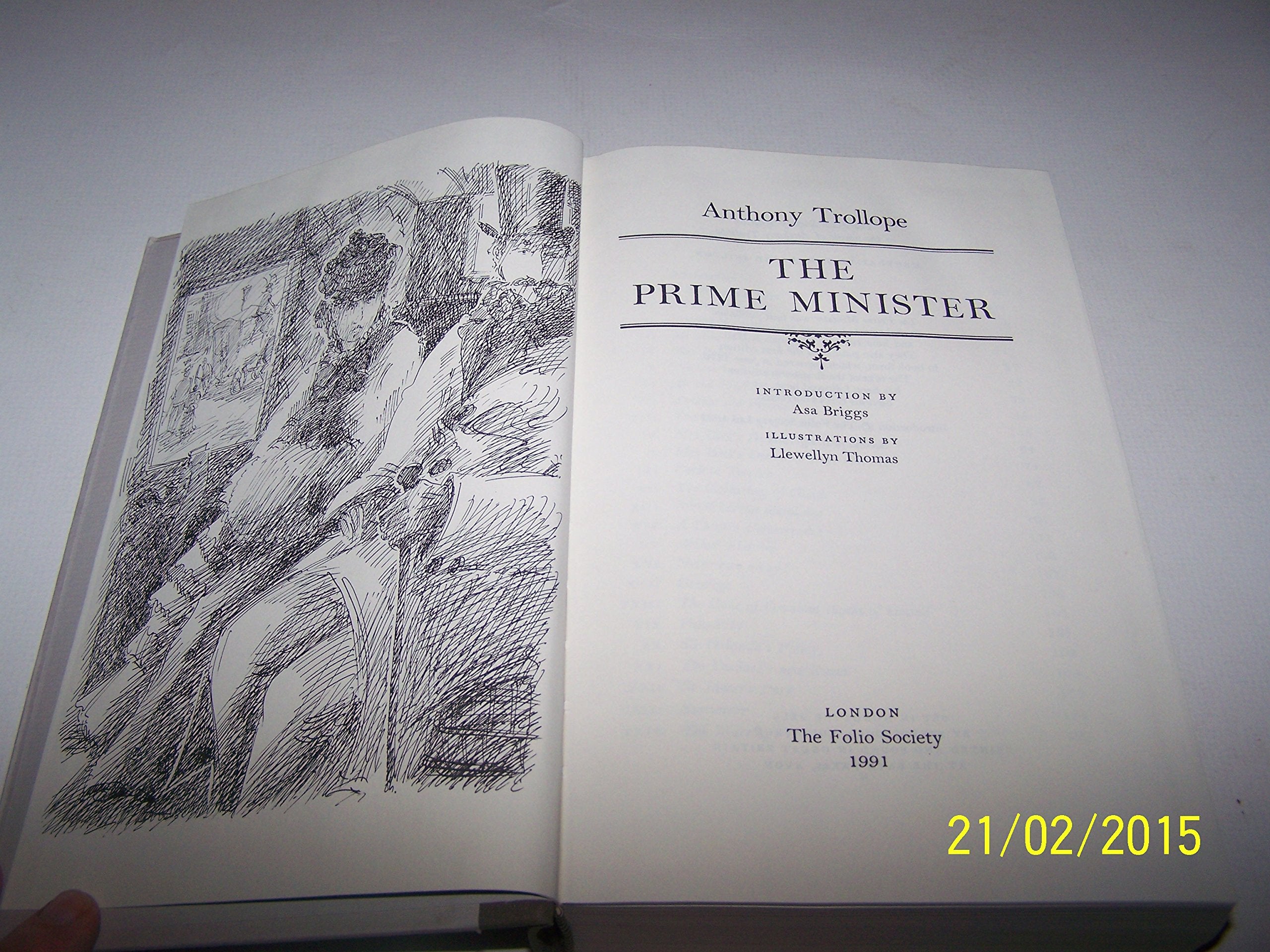 The Prime Minister (The ^APalliser Novels),Used