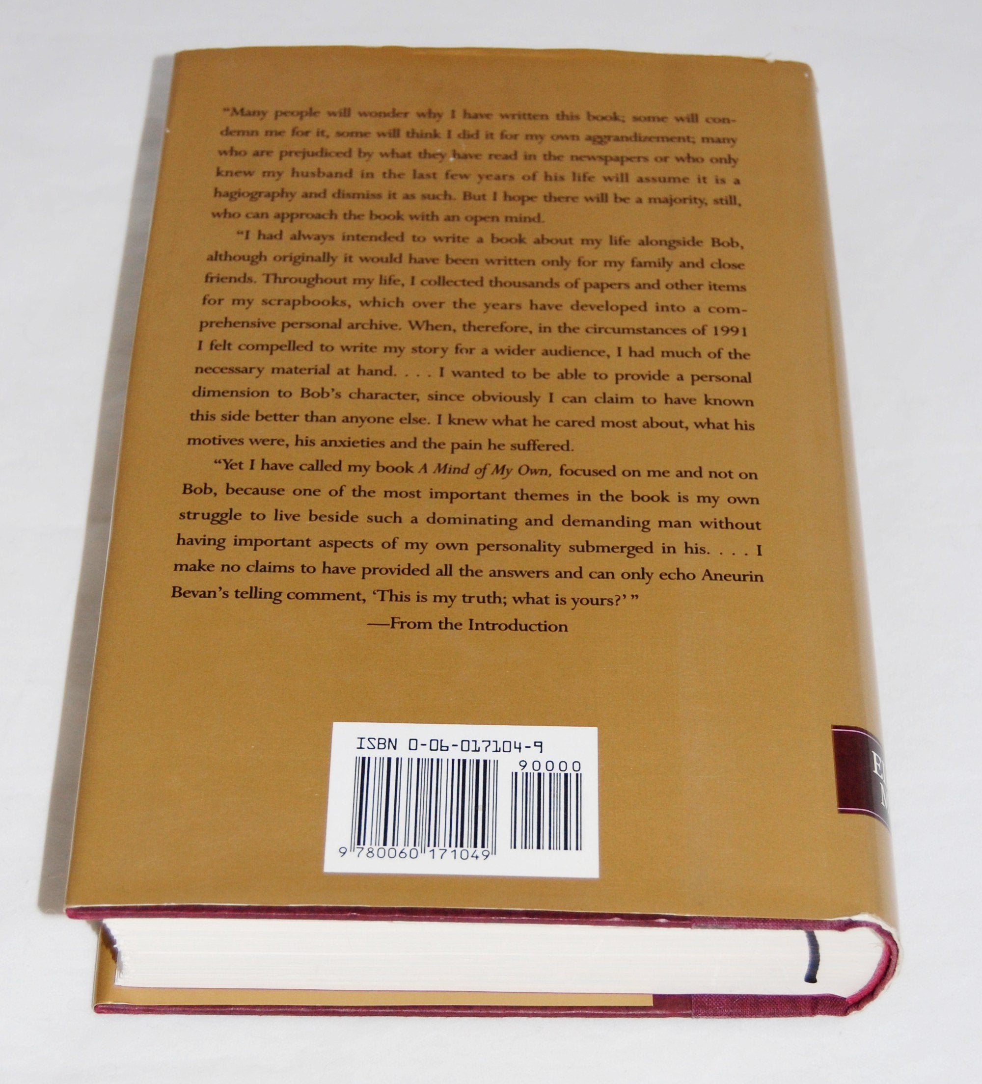 A Mind Of My Own: My Life With Robert Maxwell,Used