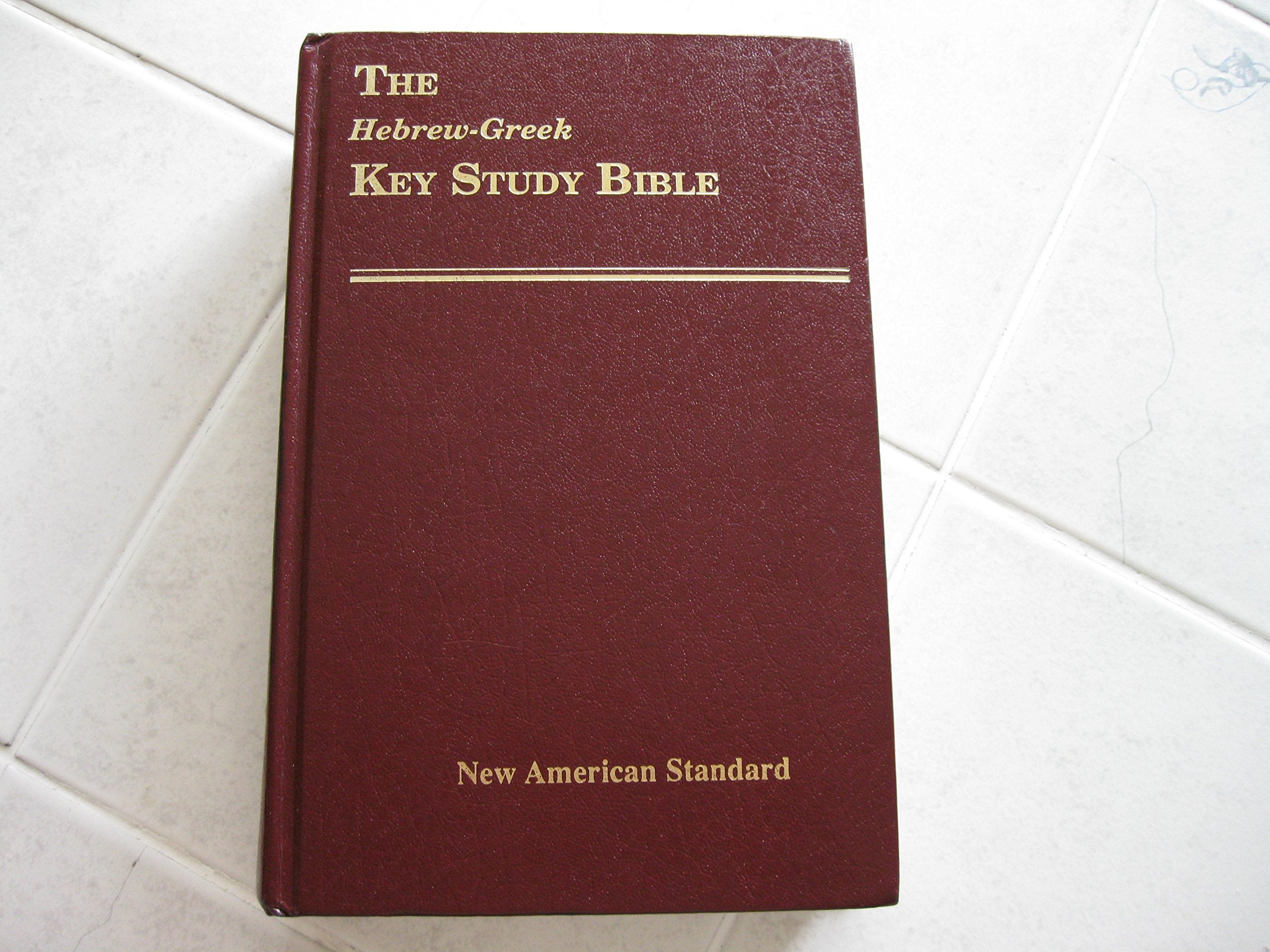 HebrewGreek Key Word Study Bible: New American Standard Bible,Used