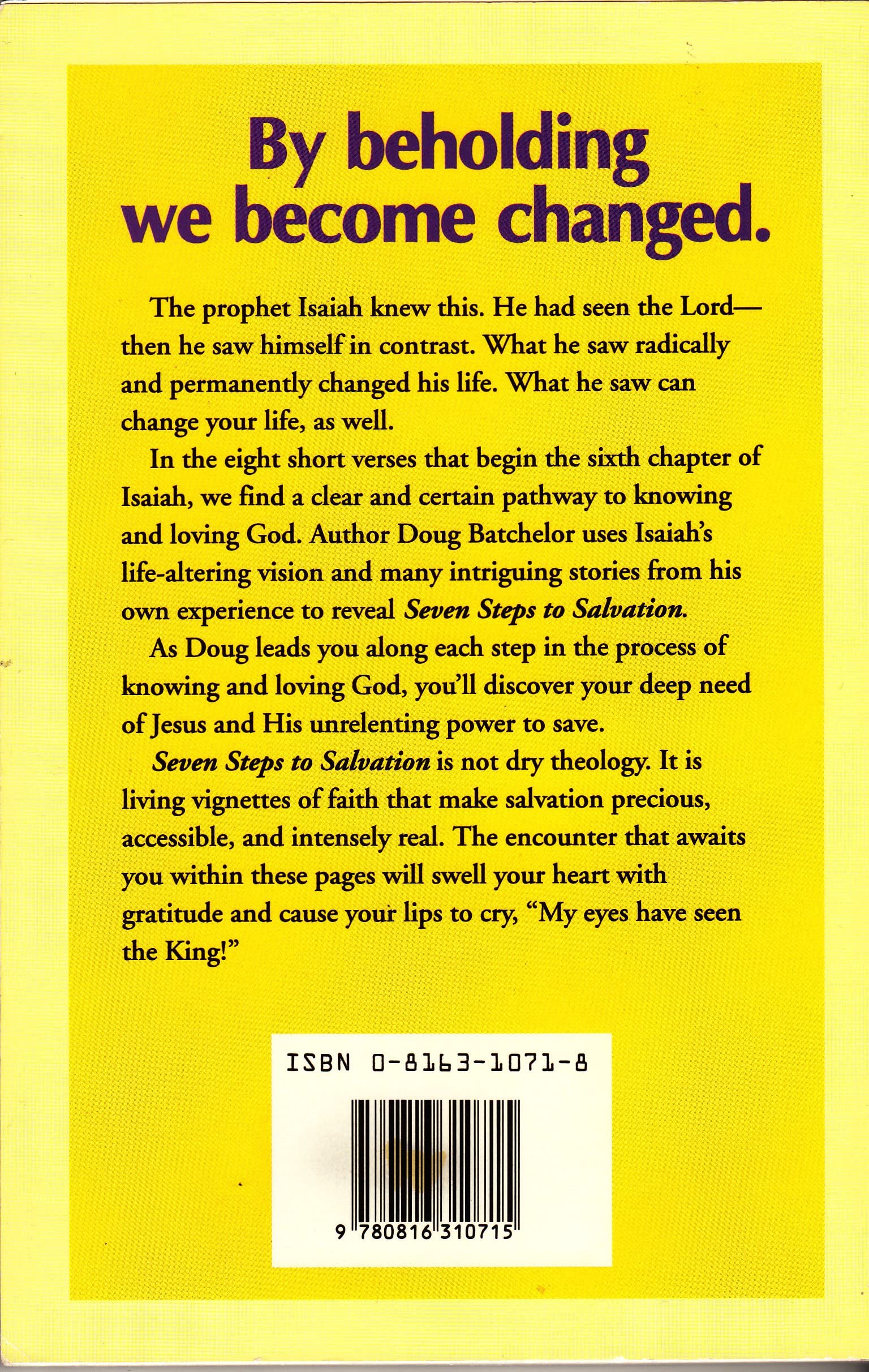 Seven Steps to Salvation: Practical Ideas for Making Christ a Permanent Part of Your Life,Used