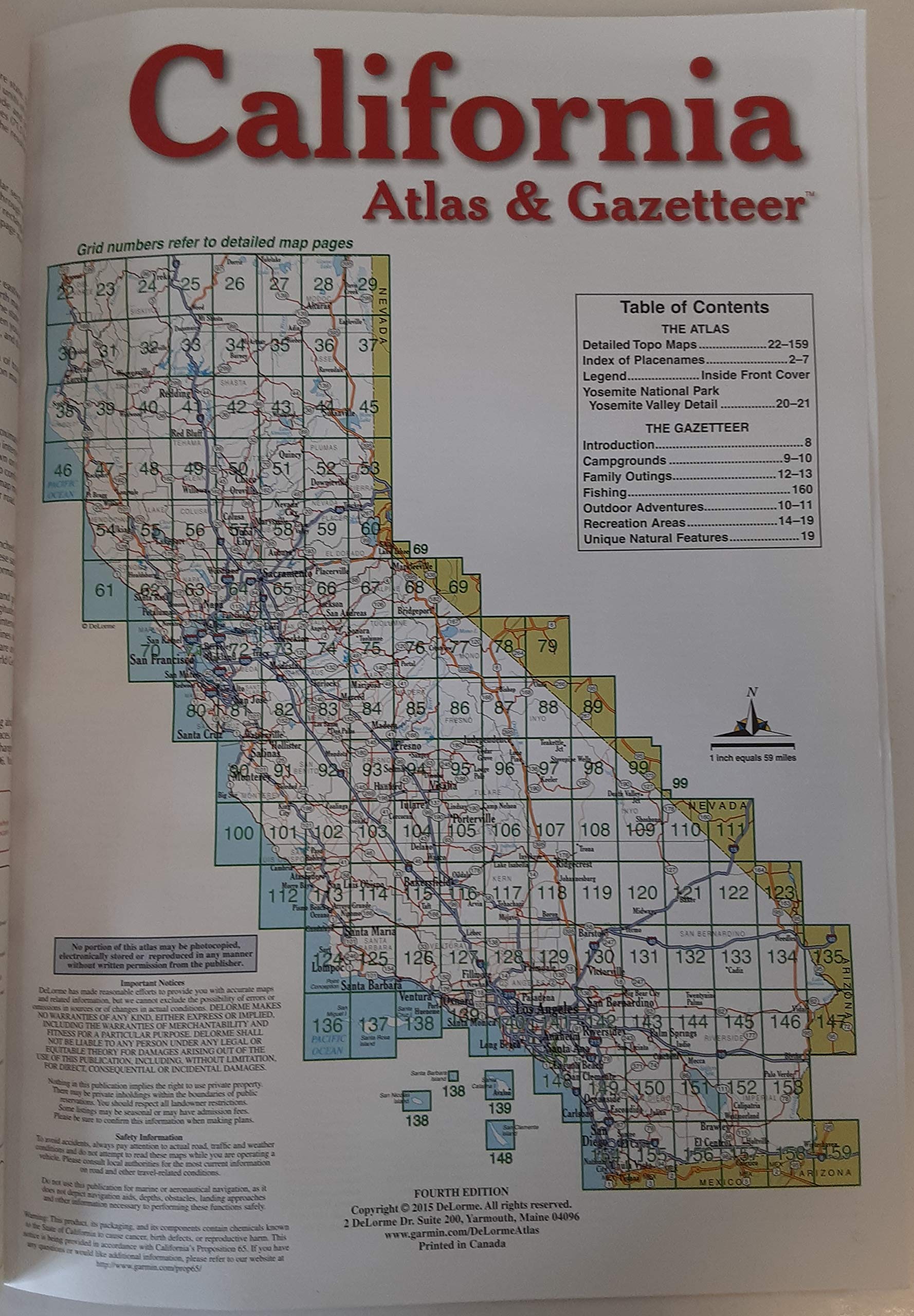 California Atlas & Gazetteer (Delorme Atlas & Gazetteer),Used