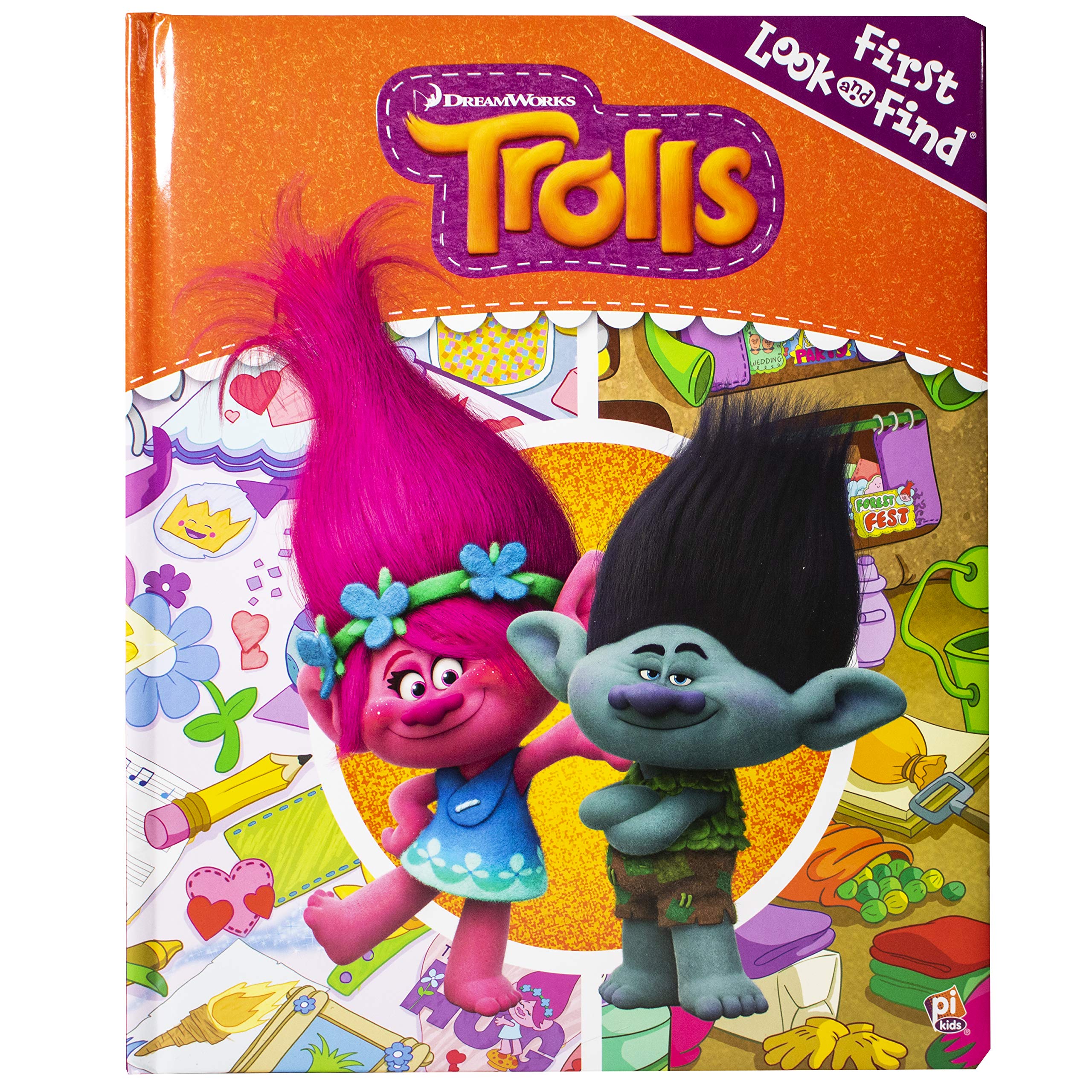 DreamWorks Trolls  First Look and Find Activity Book  PI Kids,Used