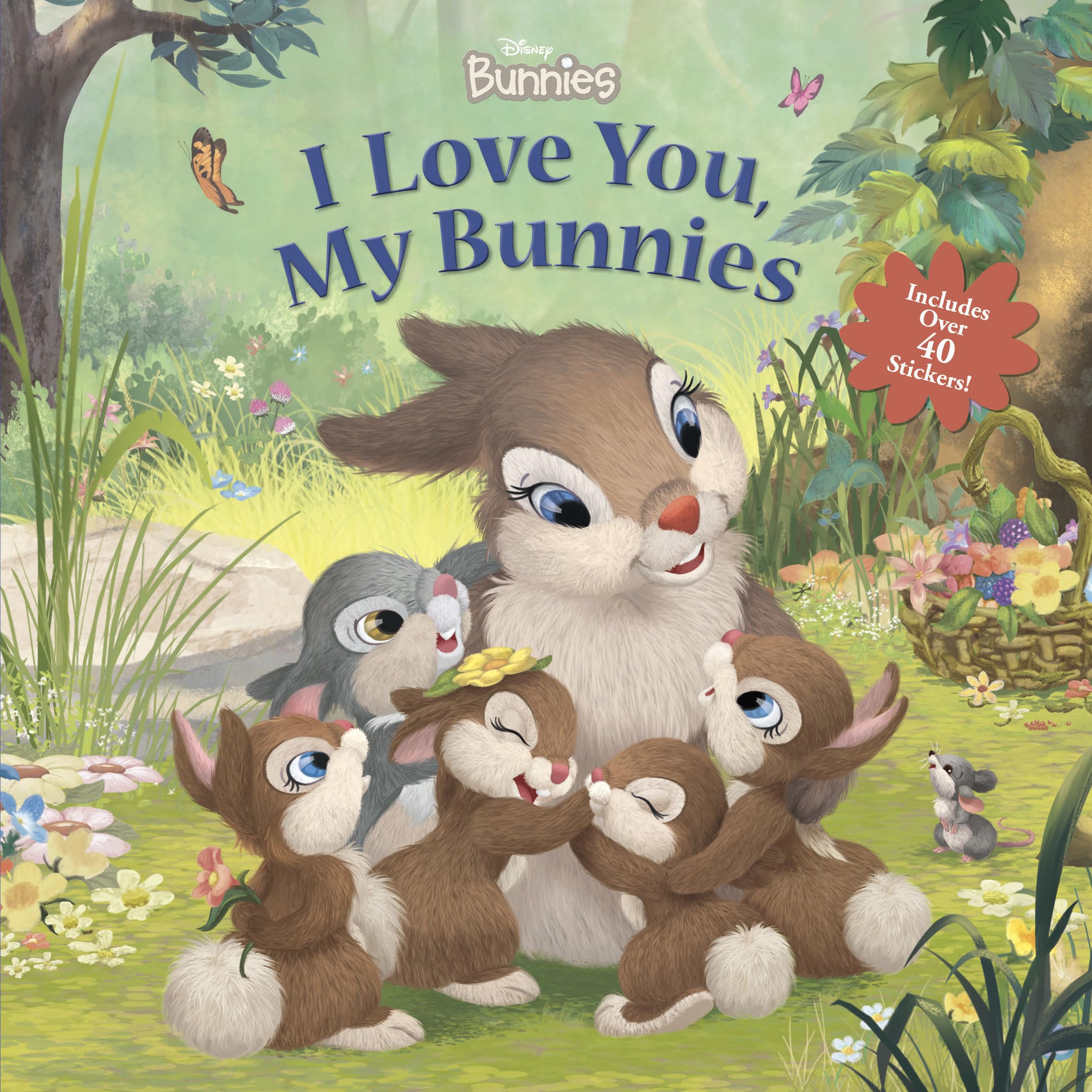 Disney Bunnies: I Love You, My Bunnies Reissue with Stickers,Used