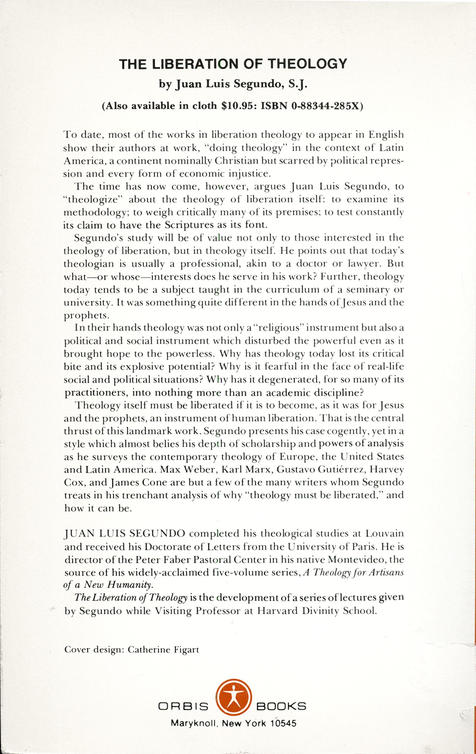 The Liberation Of Theology,Used