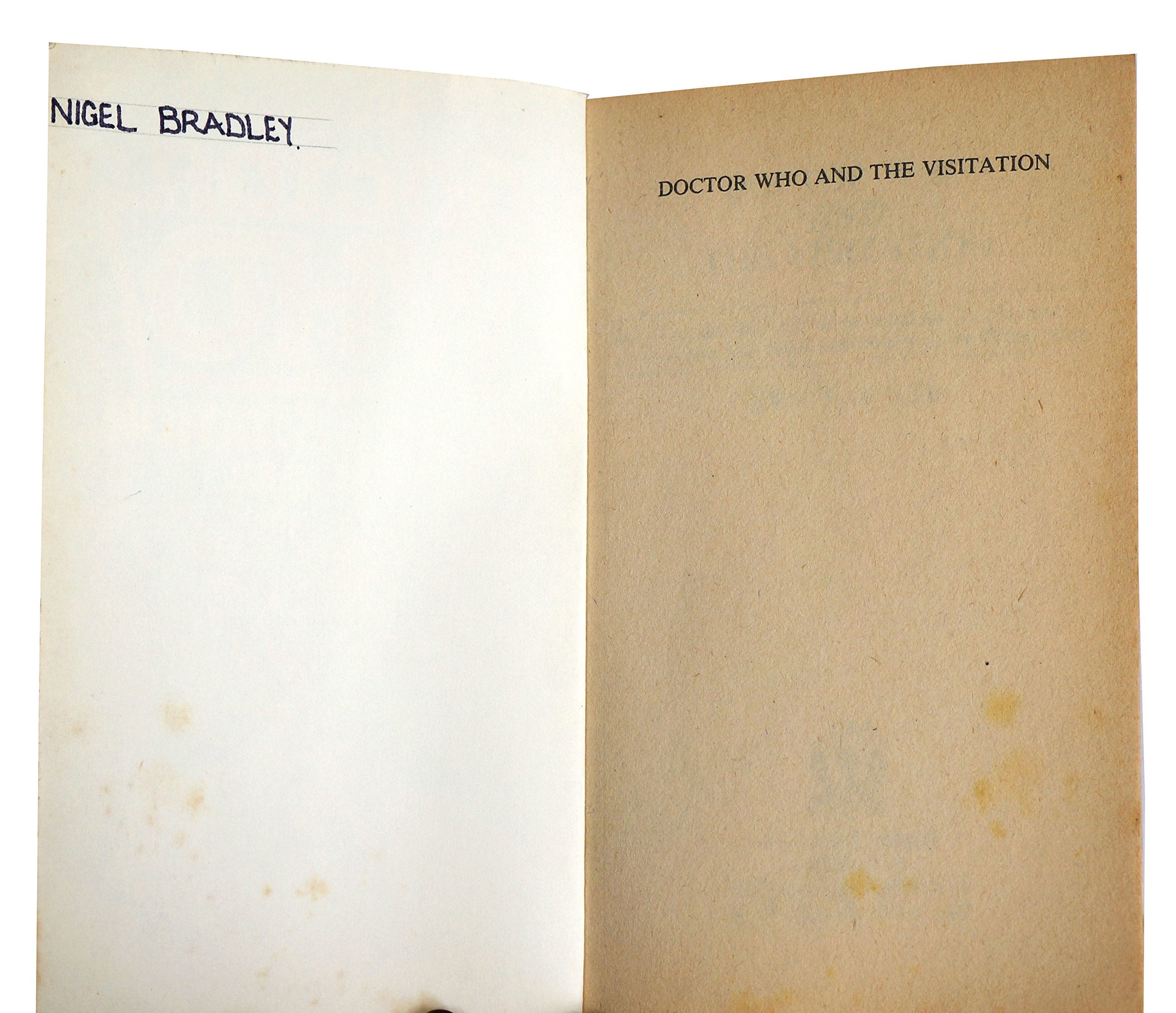 Doctor Who: The Visitation (Target Doctor Who Library, 69),Used