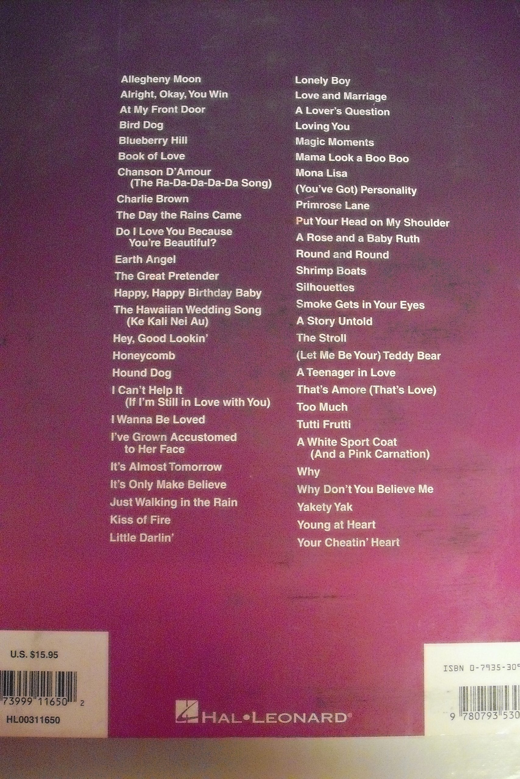More Songs of the 1950's: The Decade Series,Used