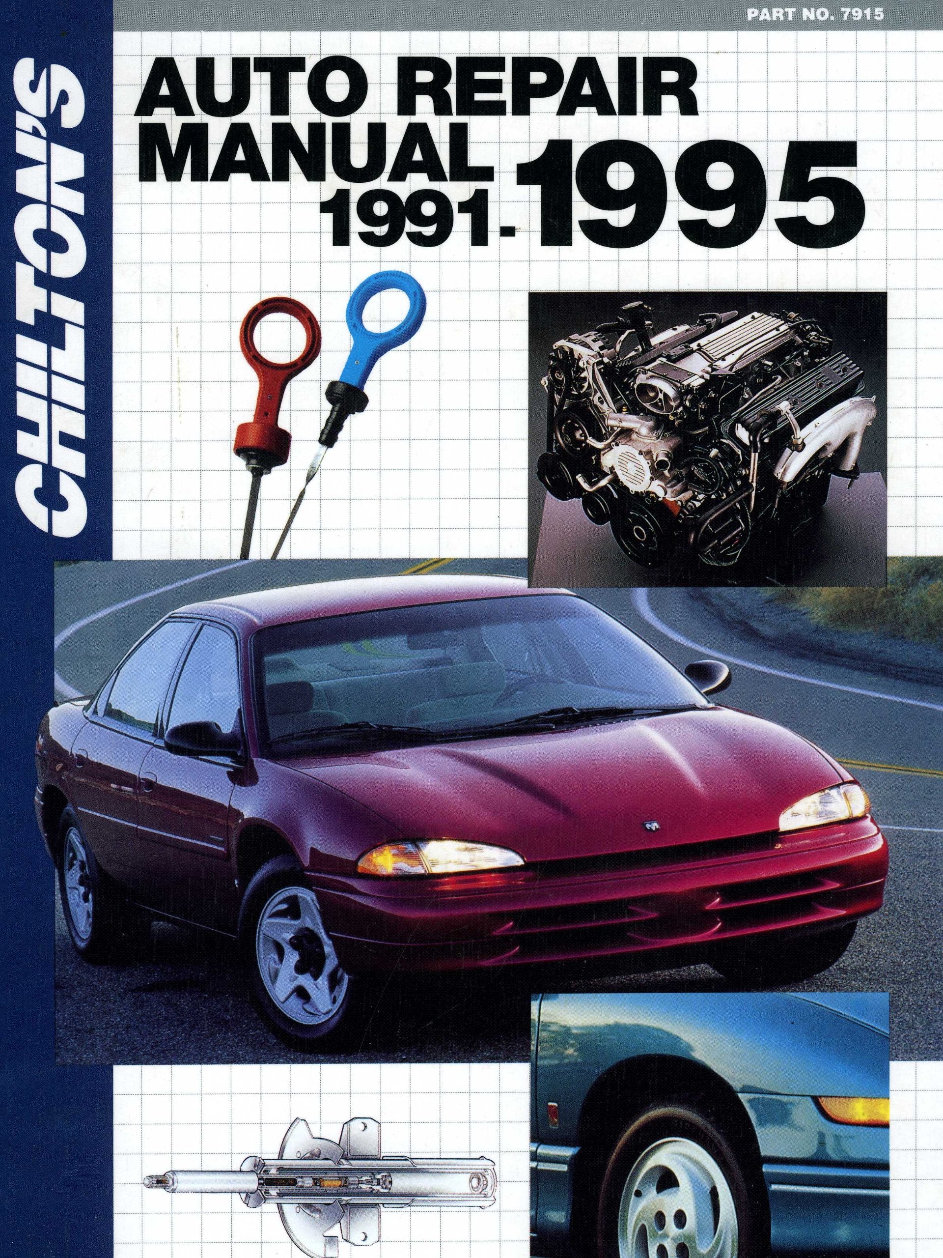 Chilton's Auto Repair Manual 19911995 (CHILTON'S AUTO SERVICE MANUAL),Used