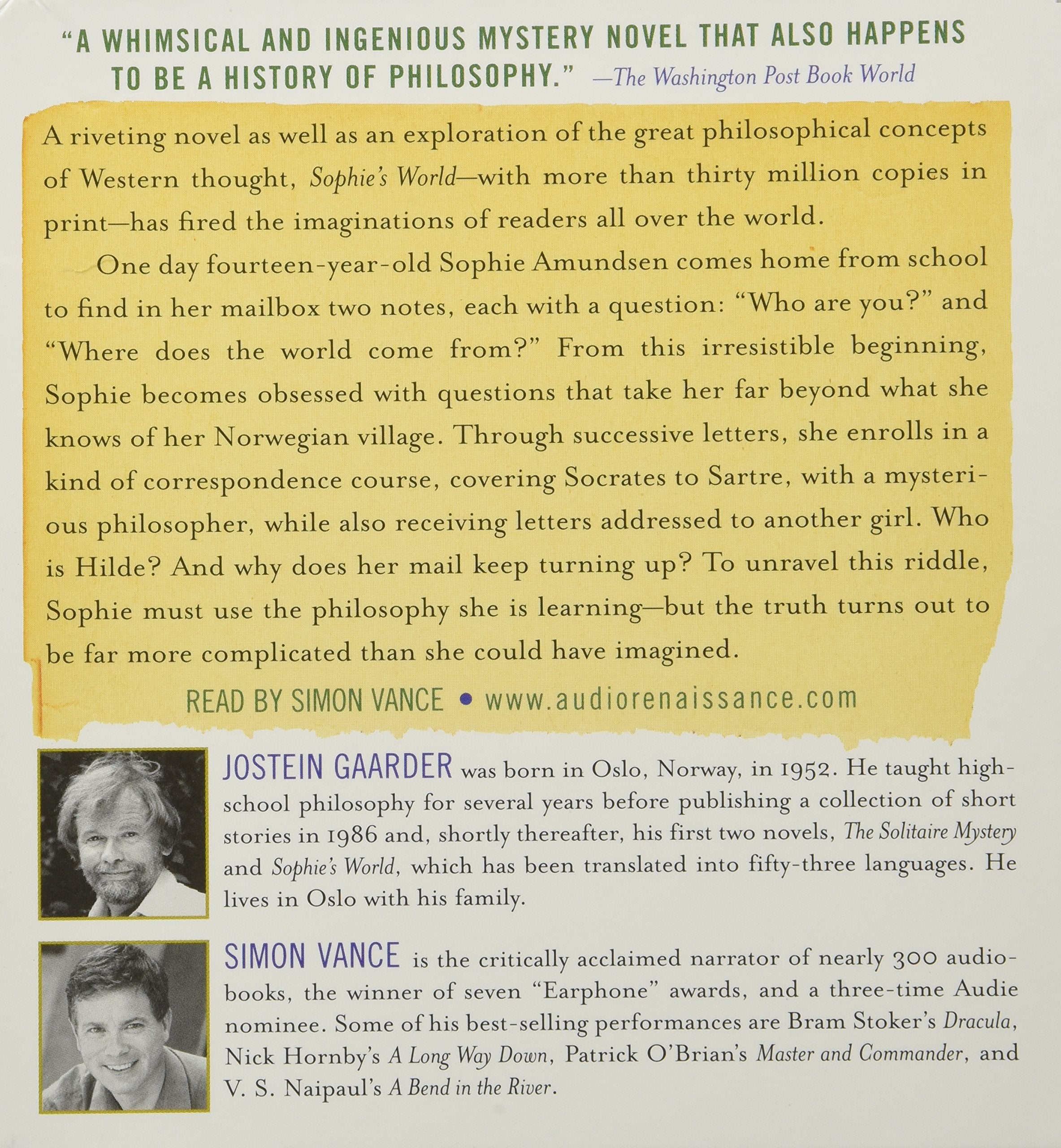 Sophie's World: A Novel About the History of Philosophy,Used