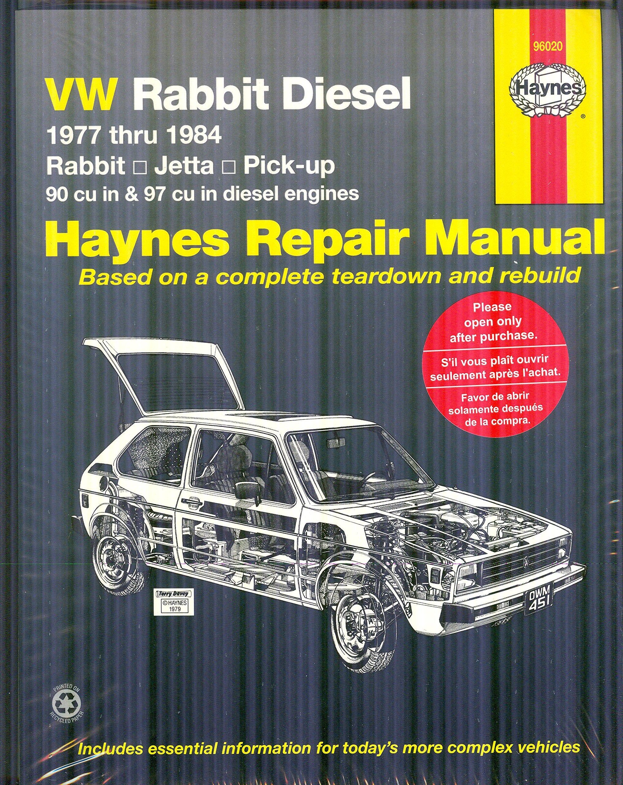 VW Rabbit Diesel 1977 thru 1984 (Haynes Manuals),Used