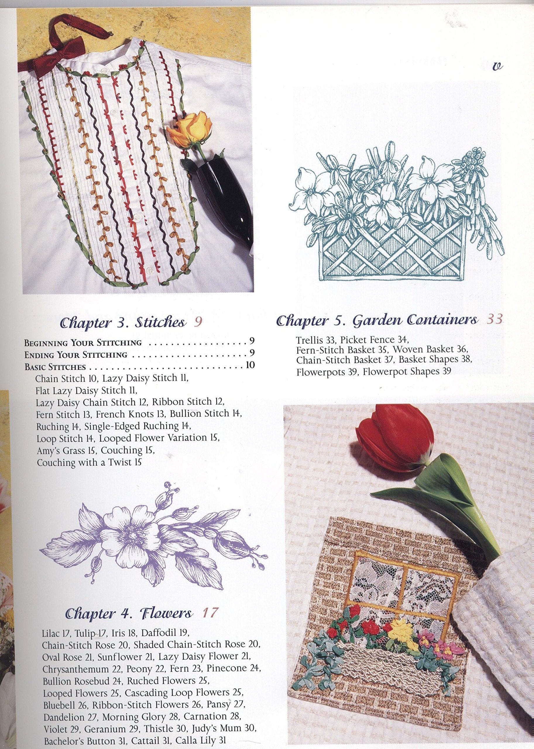 Ribbon Embroidery by Machine,New