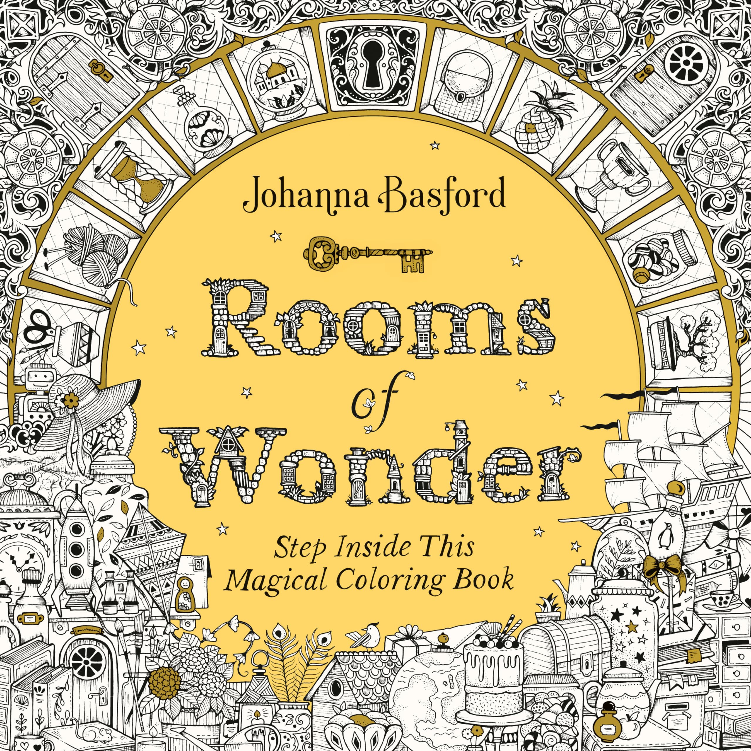 Rooms Of Wonder: Step Inside This Magical Coloring Book,New