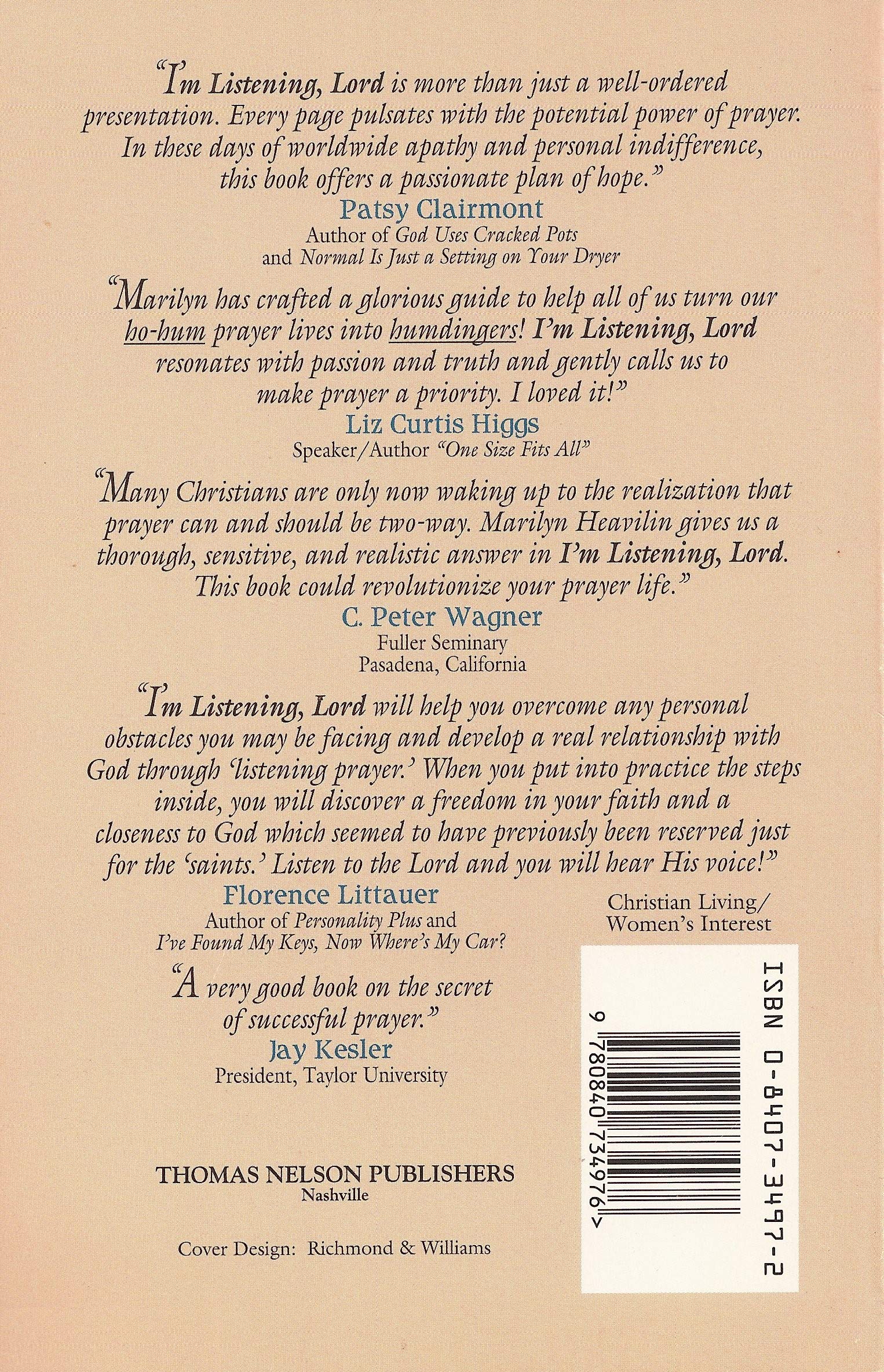 I'm Listening, Lord,Used