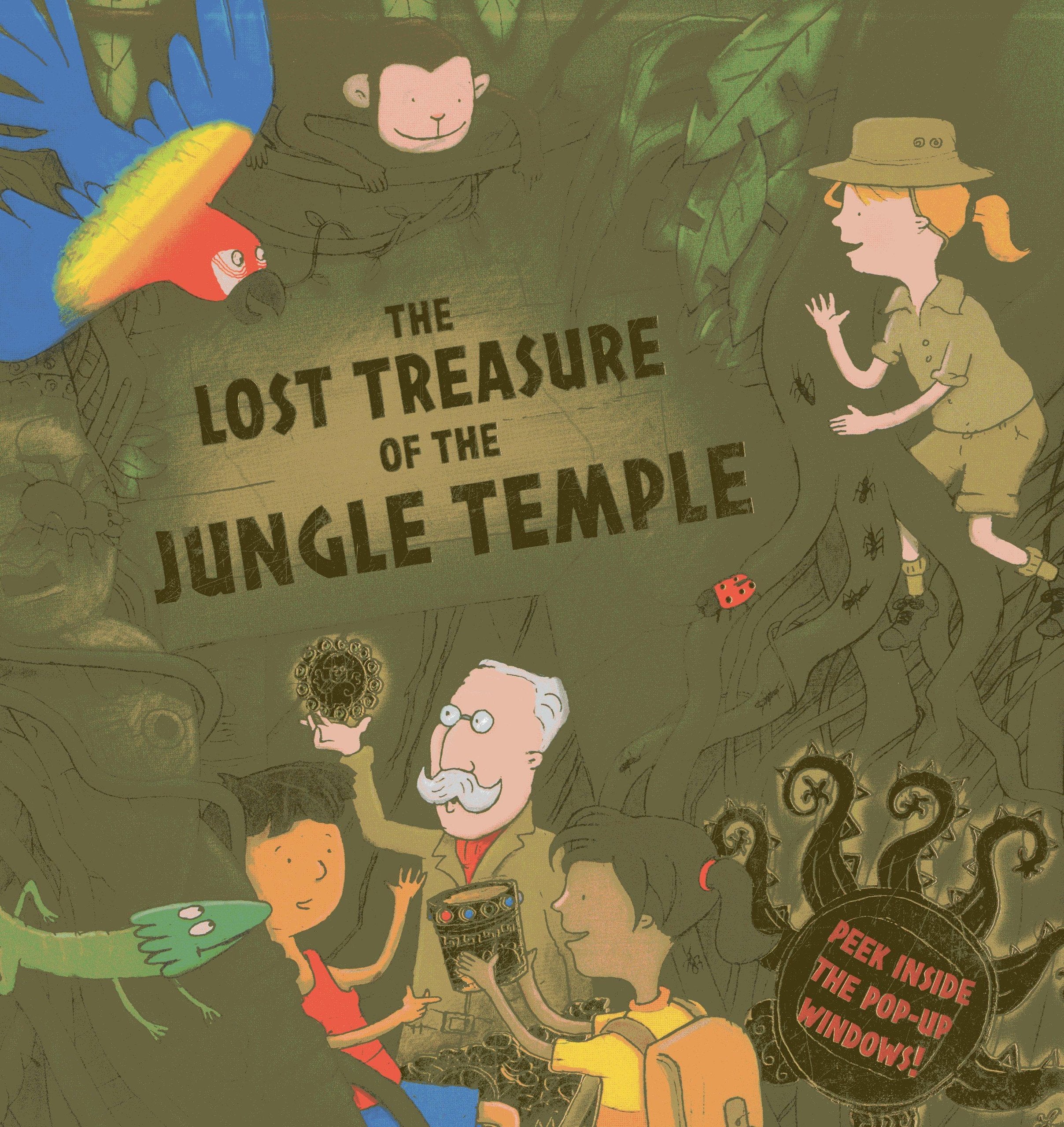 The Lost Treasure Of The Jungle Temple: Peek Inside The 3D Windows! (Peek Inside The 3D Windows Popup Books),Used