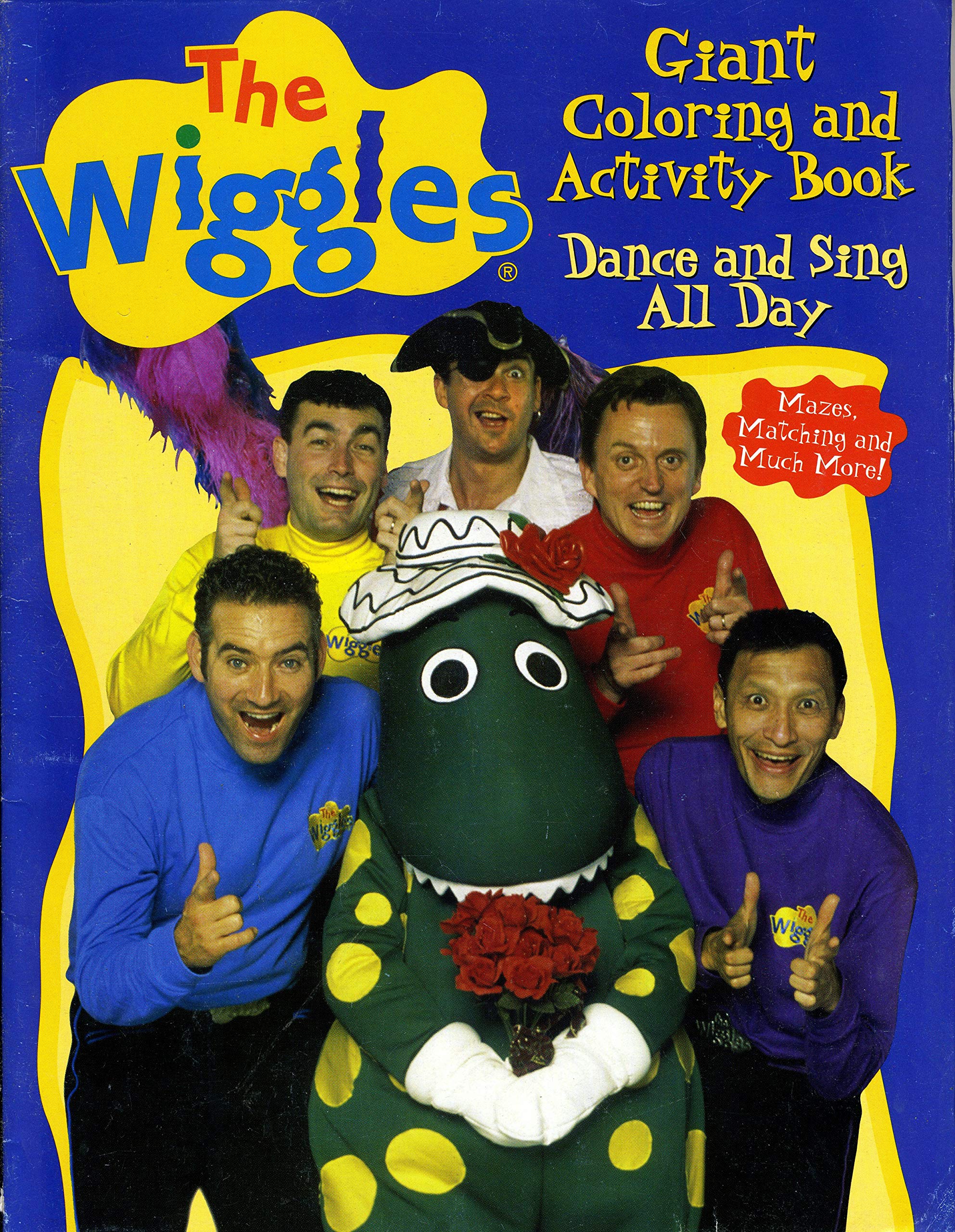The Wiggles Giant Coloring & Activity Books Dance And Sing All Day,Used