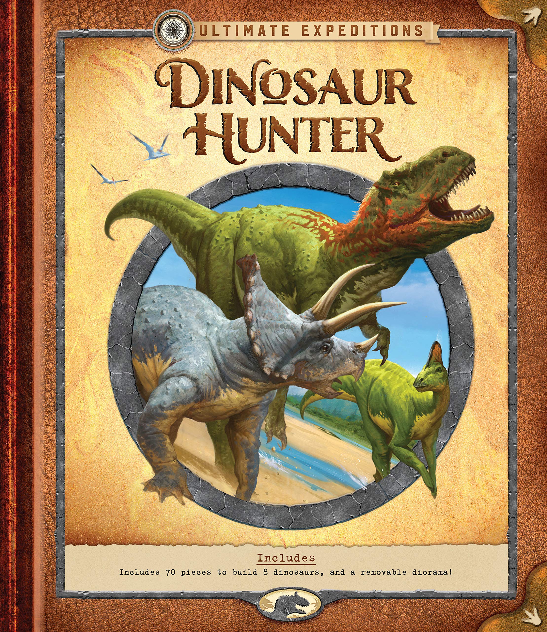 Ultimate Expeditions: Dinosaur Hunter: Includes 70 Pieces To Build 8 Dinosaurs, And A Removable Diorama!