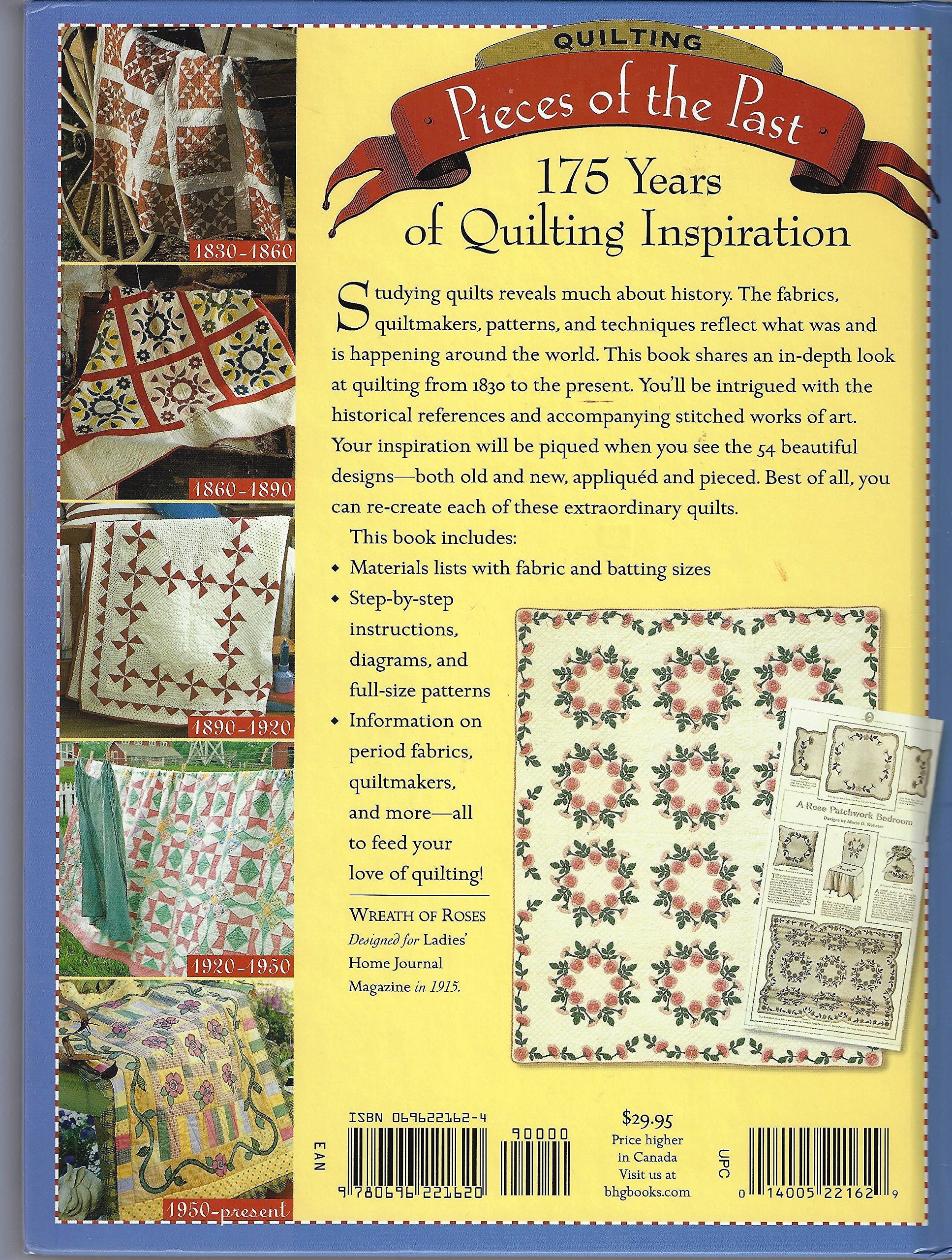 Quilting Pieces Of The Past: 175 Years of Inspirational Quilting (Better Homes & Gardens),New