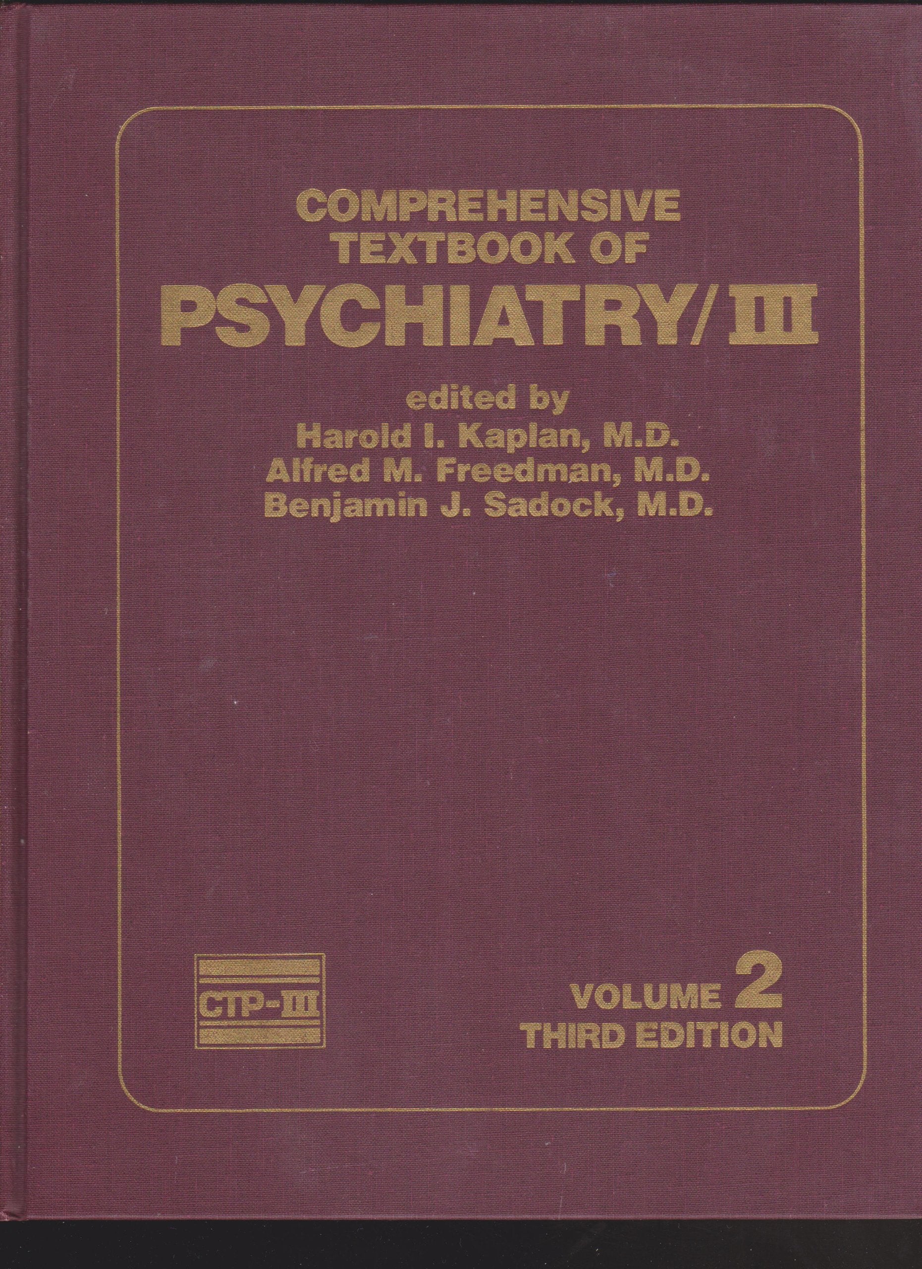 Comprehensive Textbook Of Psychiatry, Iii,Used