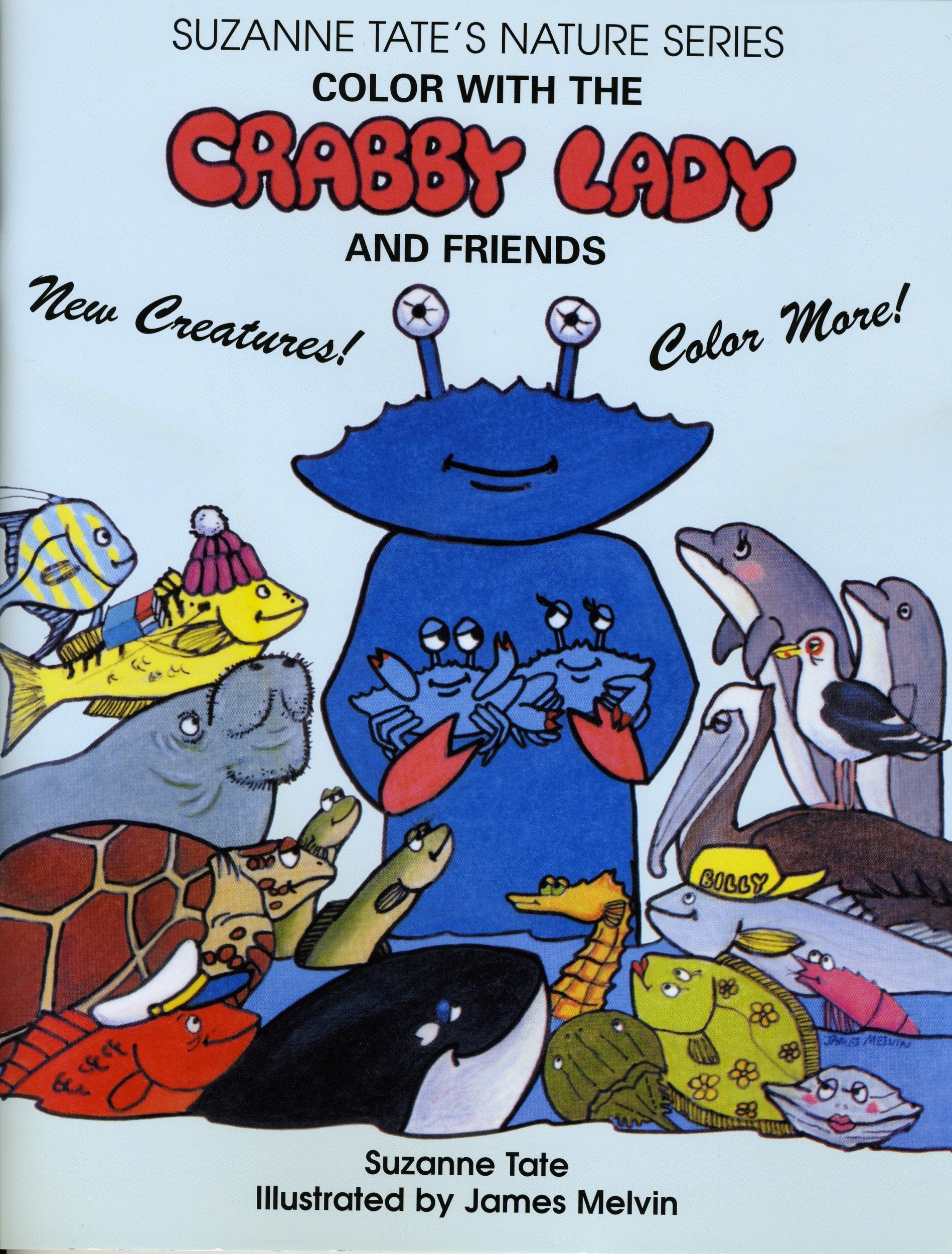 Color With The Crabby Lady And Friends, Suzanne Tate'S Nature Series,Used