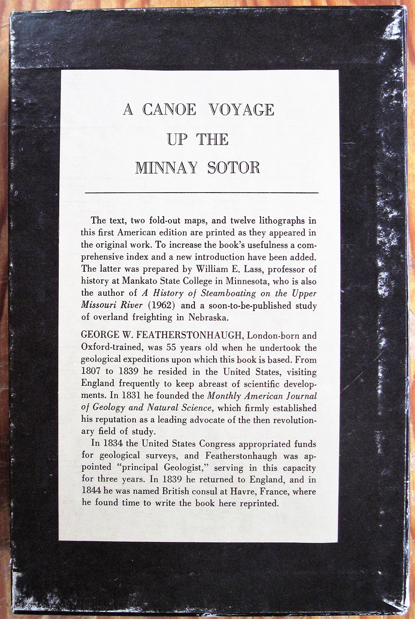 A Canoe Voyage Up the Minnay Sotor (Volume 1 of 2),Used