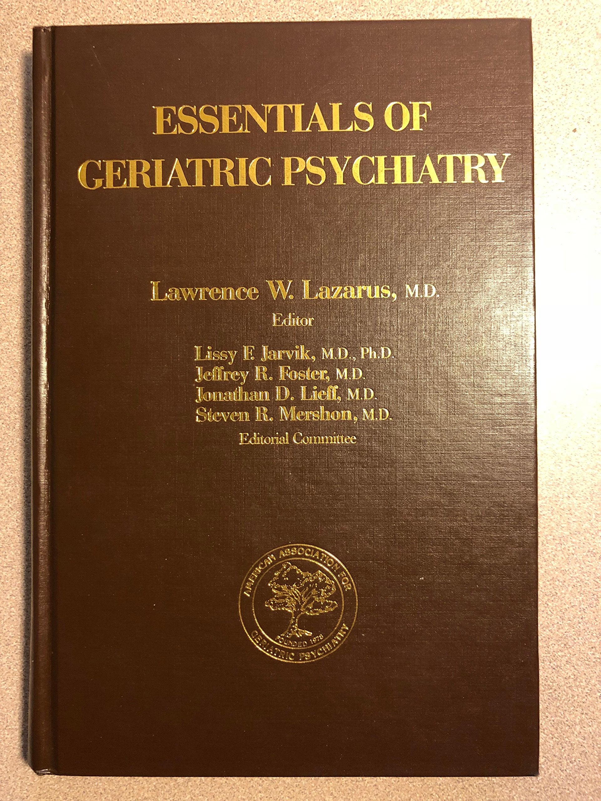 Essentials of Geriatric Psychiatry: A Guide for Health Professionals,Used