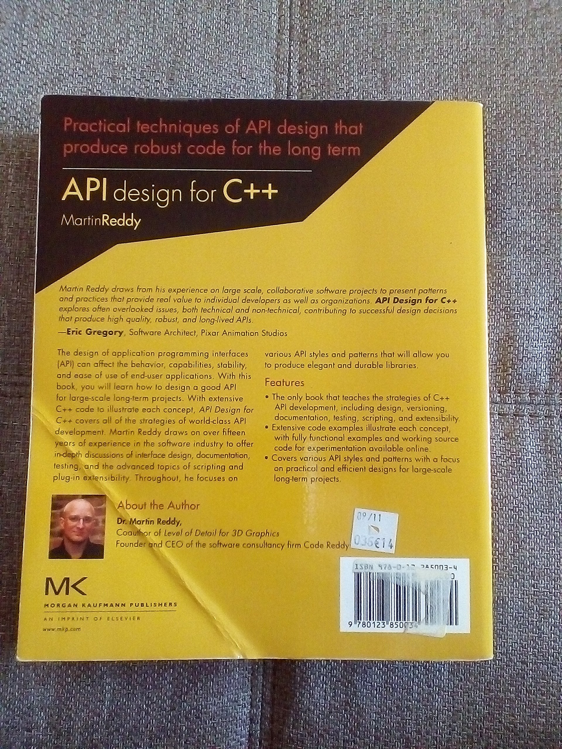 API Design for C++,New