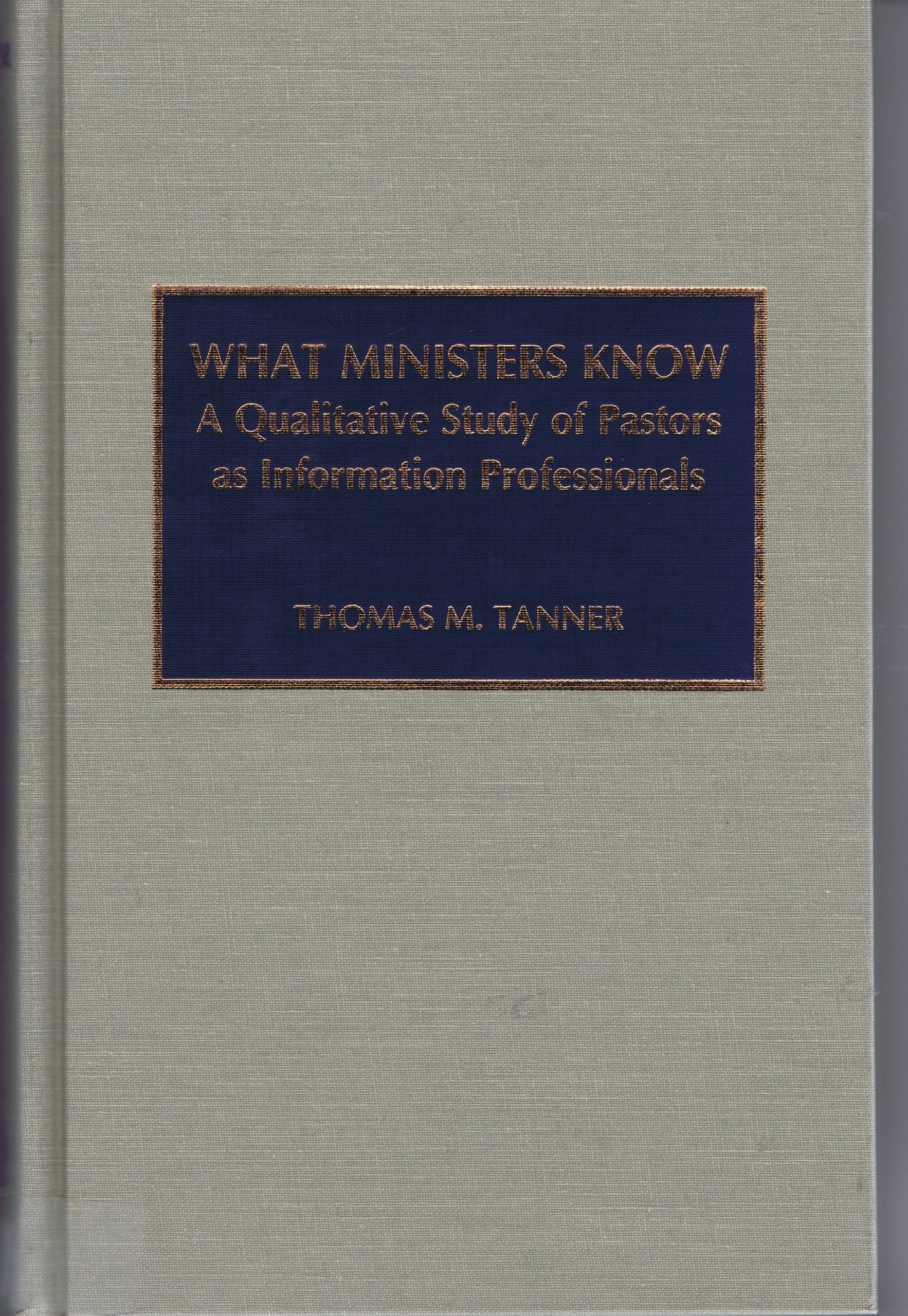 What Ministers Know,Used