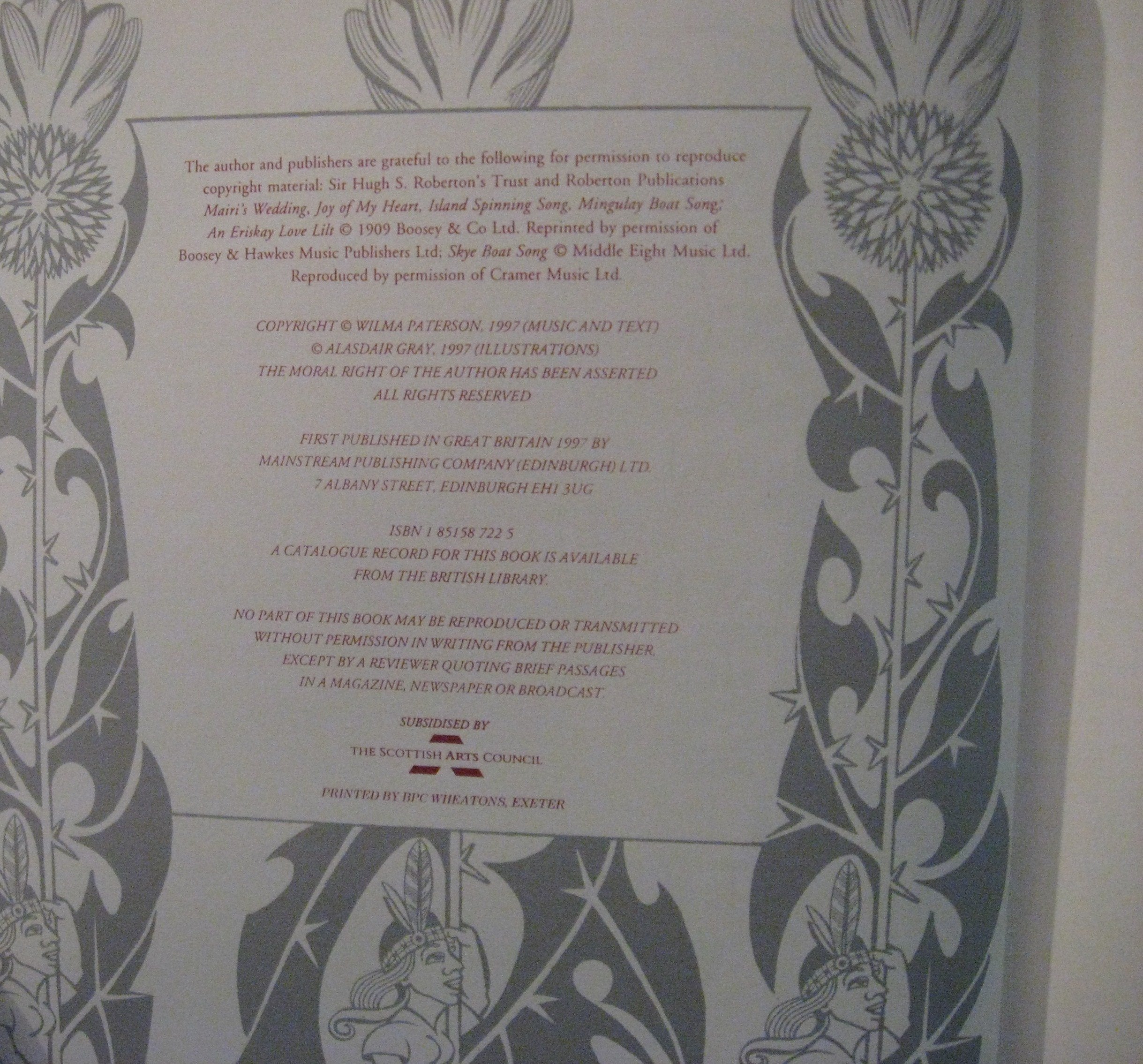 Songs of Scotland,Used