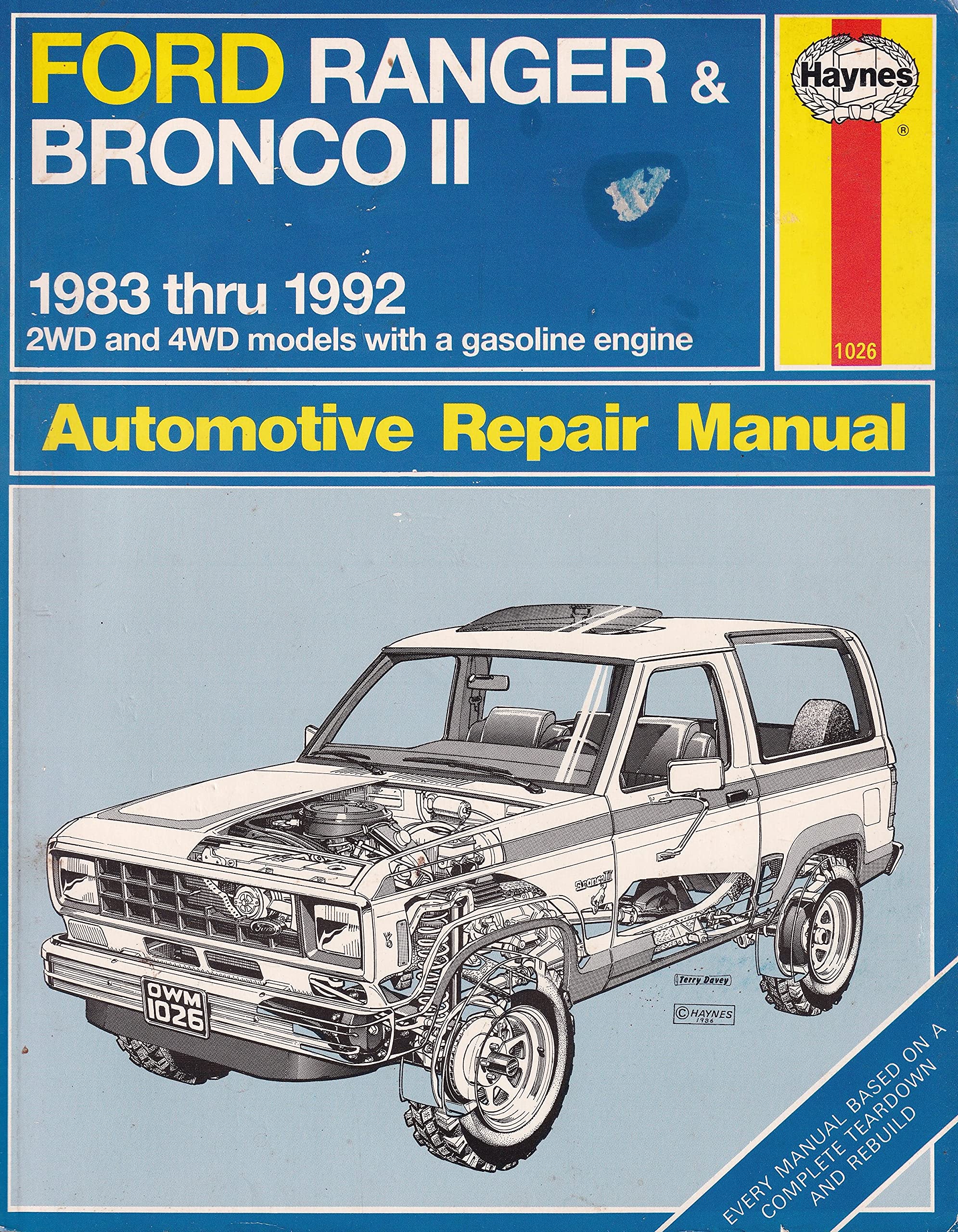 Haynes Ford Ranger And Bronco Ii 198391,New
