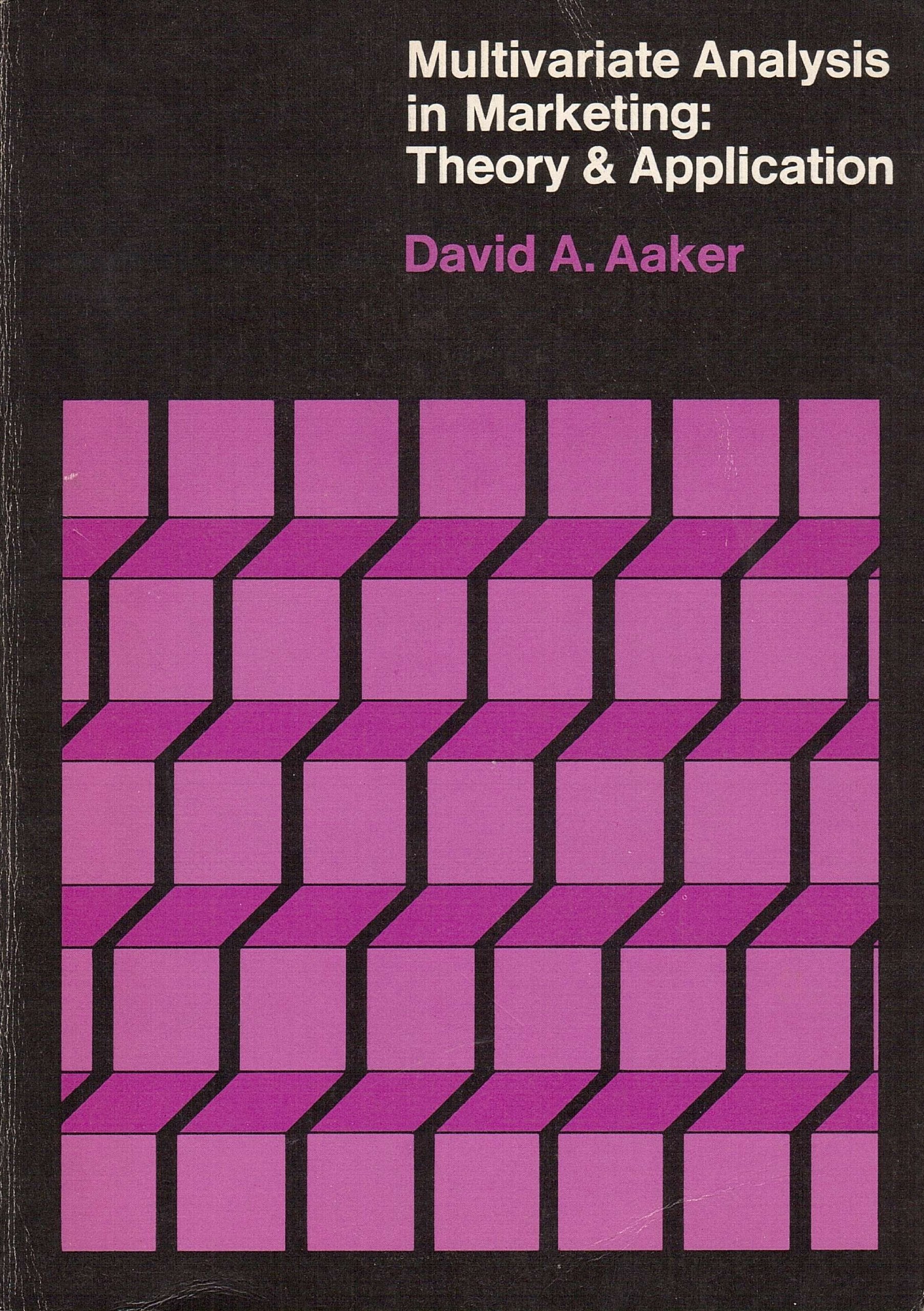 Multivariate analysis in marketing: Theory and application,Used