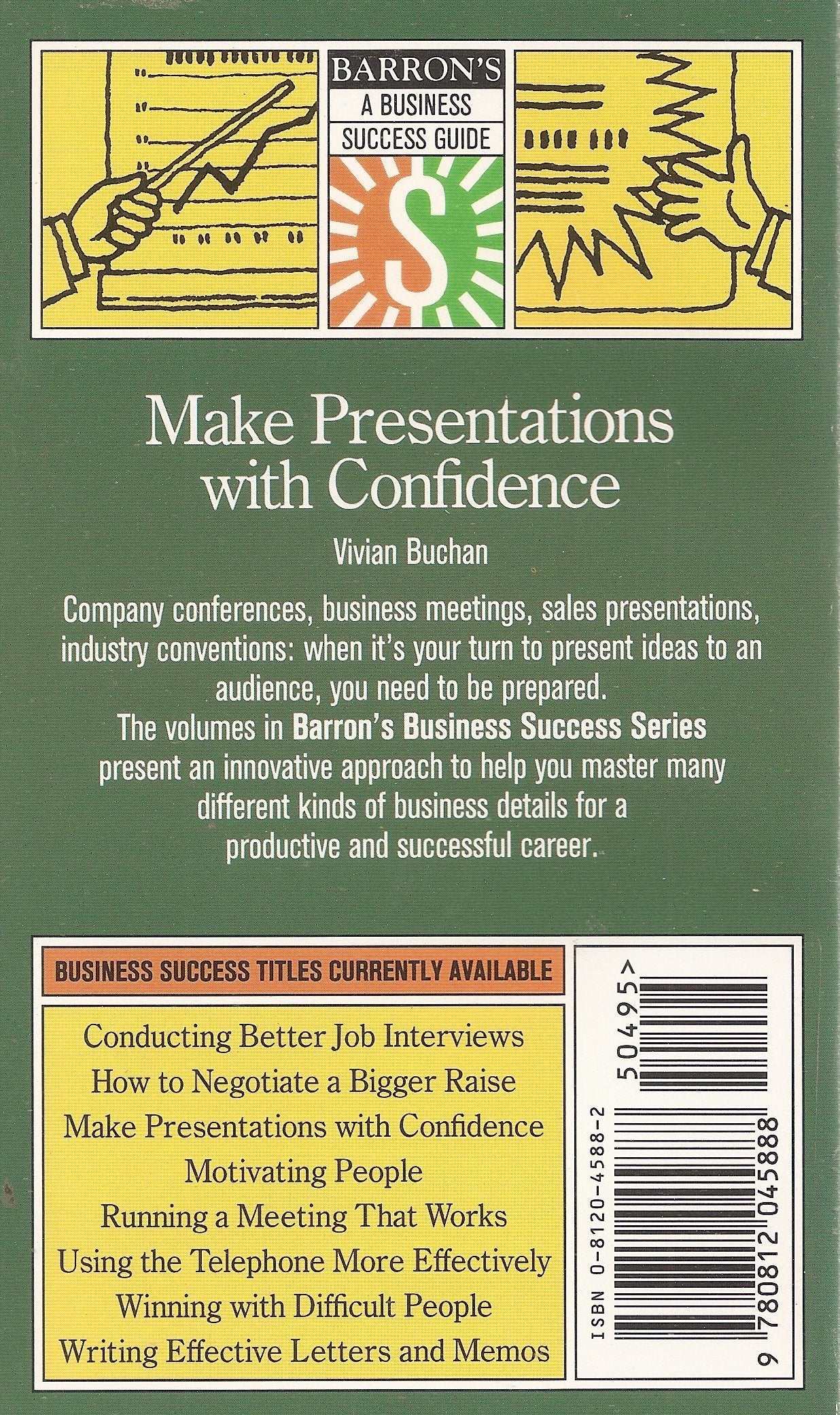 Make Presentations With Confidence (Barron's Business Success Series),Used