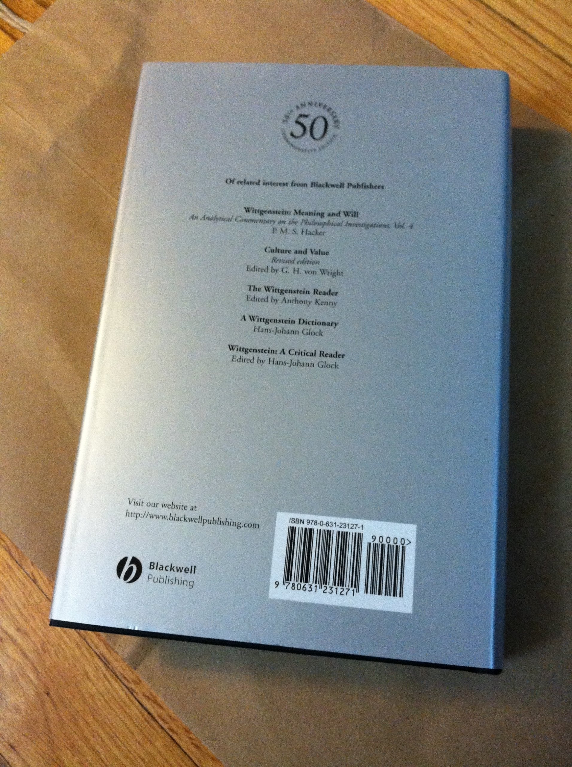 Philosophical Investigations: The German Text, with a Revised English Translation 50th Anniversary Commemorative Edition,Used