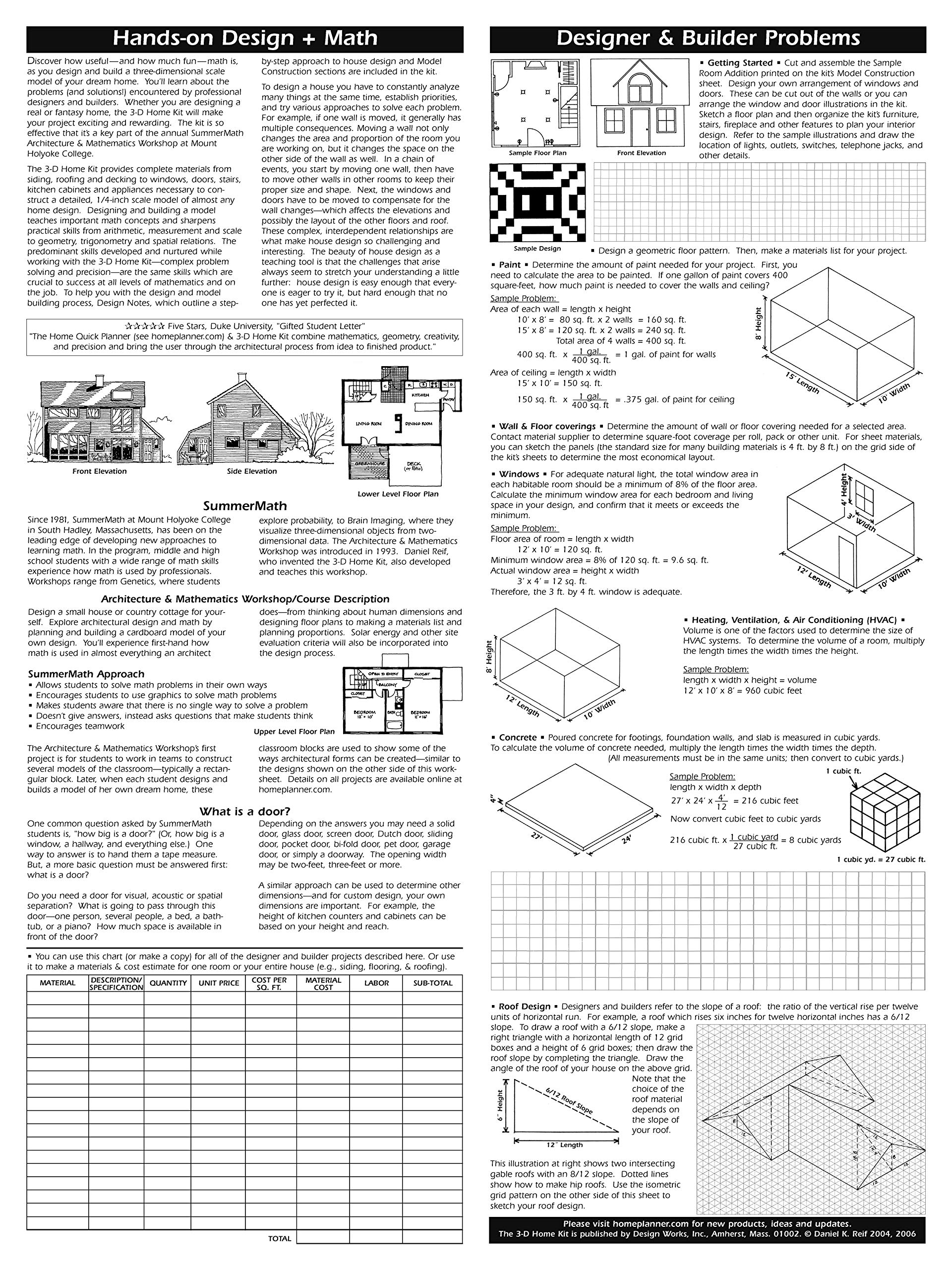 3D Home Kit: All You Need to Construct a Model of Your Own Home or Addition,New