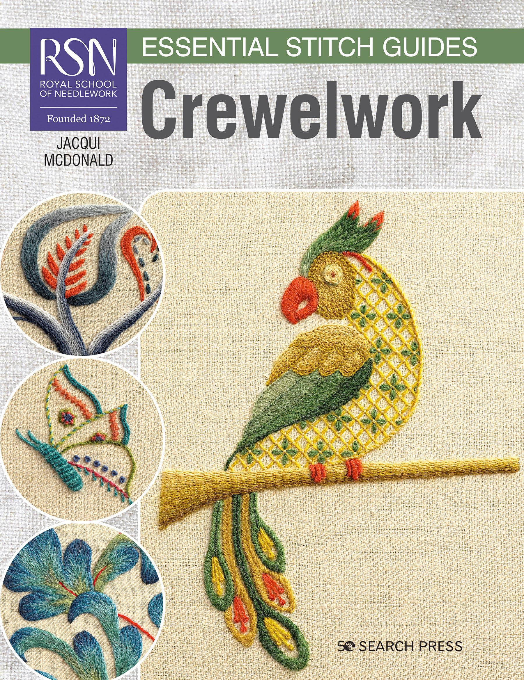 RSN Essential Stitch Guides: Crewelwork large format edition (RSN ESG LF),Used