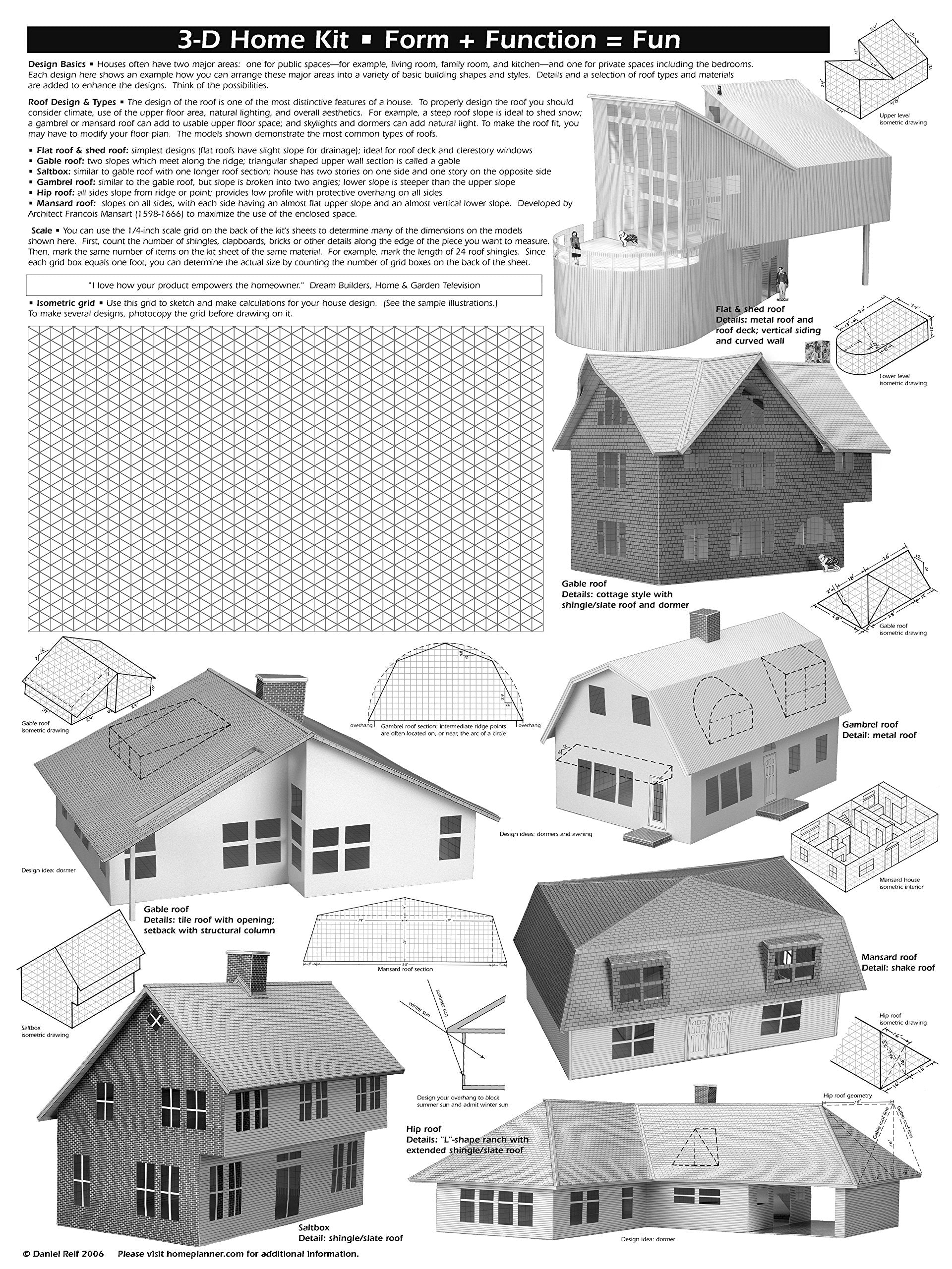 3D Home Kit: All You Need to Construct a Model of Your Own Home or Addition,New
