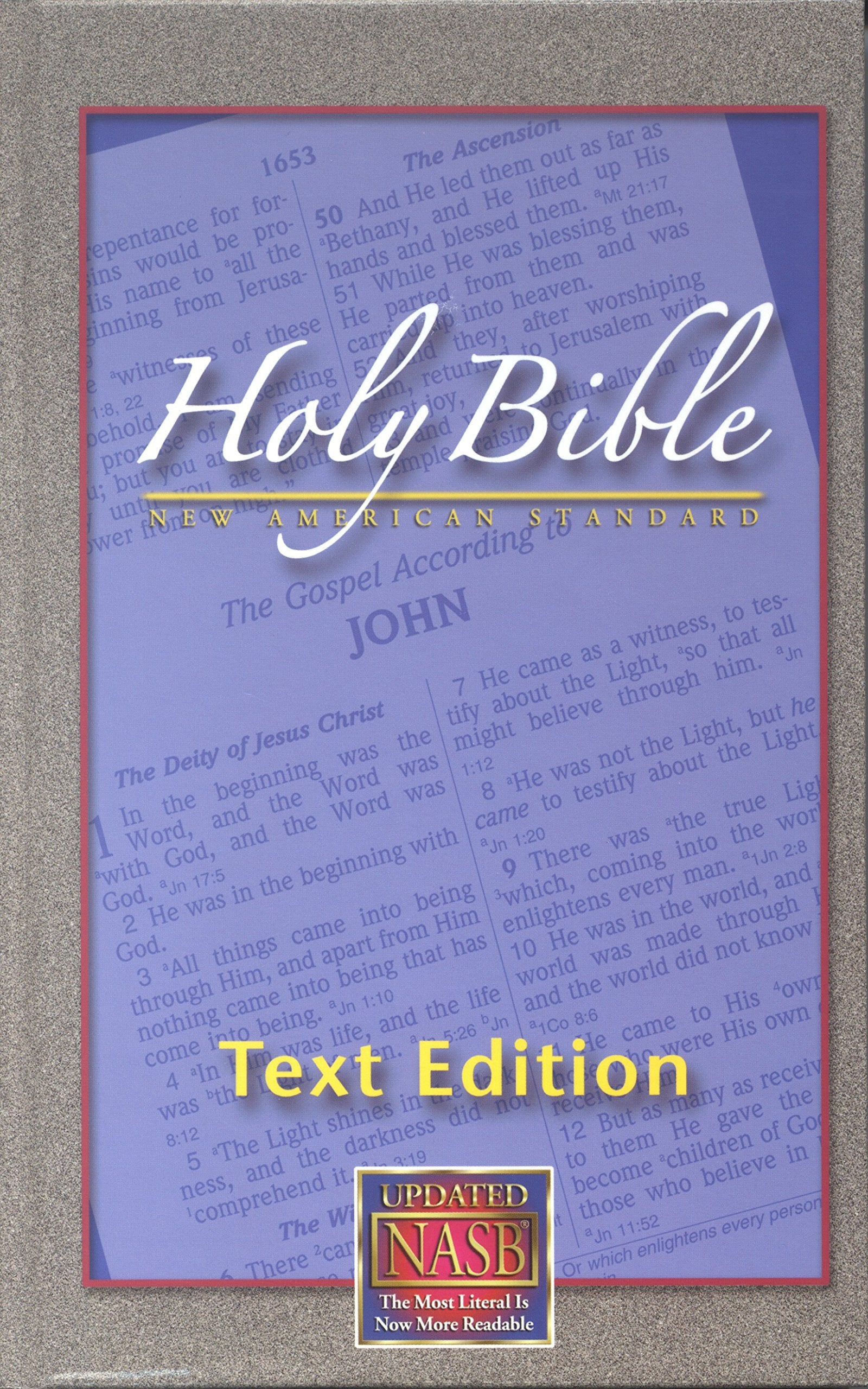 New American Standard Holy Bible Text Edition (Large Print),Used