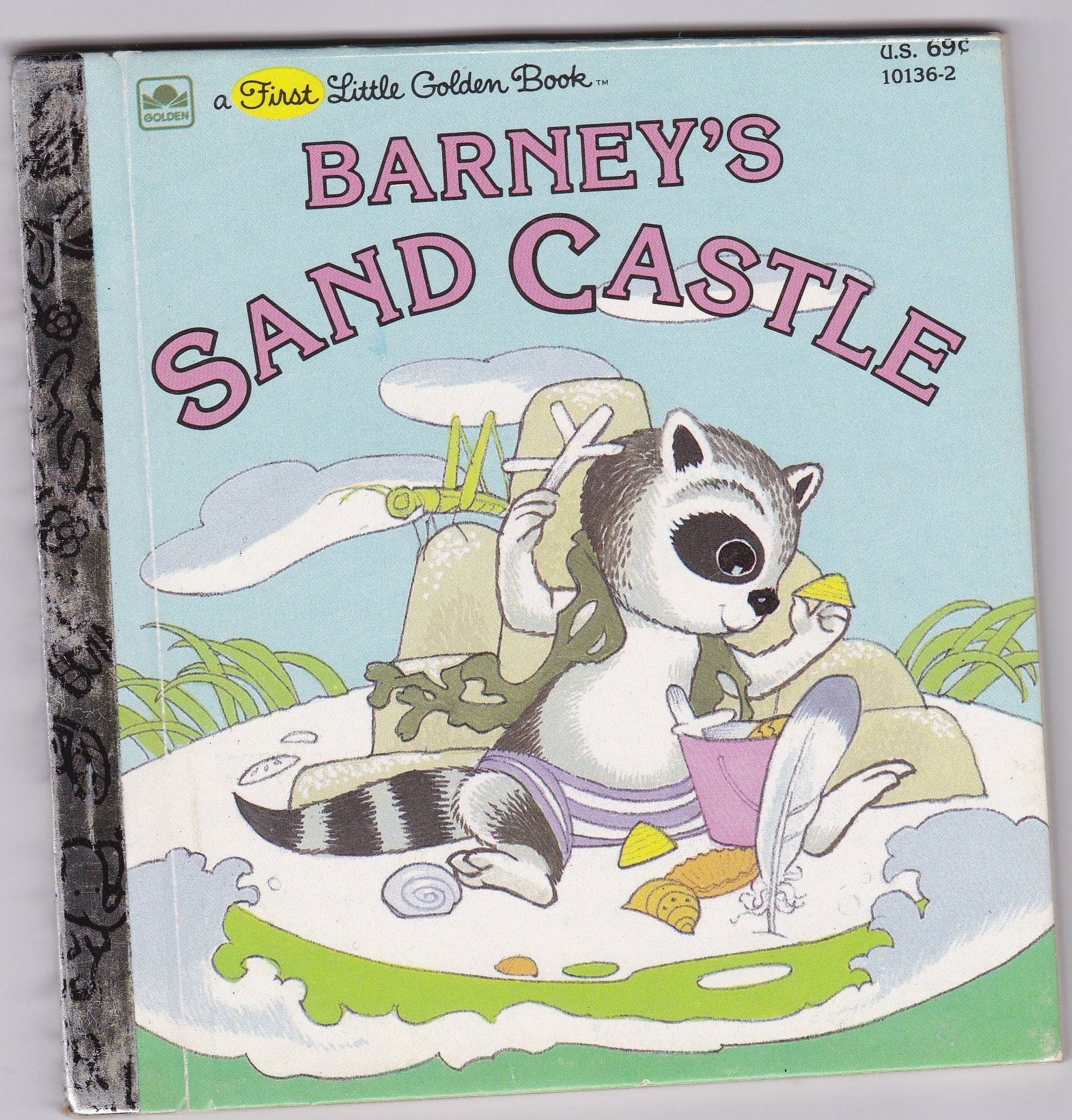 Barney's Sand Castle (First Little Golden Book),Used