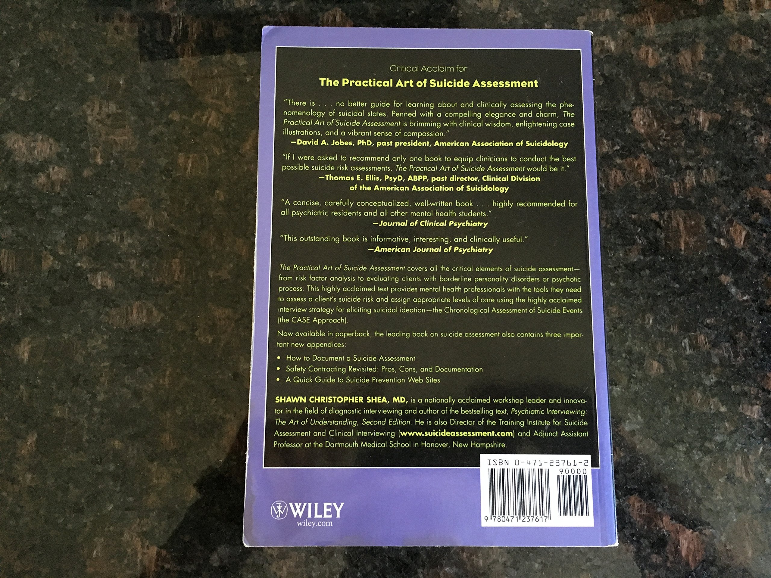 The Practical Art Of Suicide Assessment: A Guide For Mental Health Professionals And Substance Abuse Counselors,New