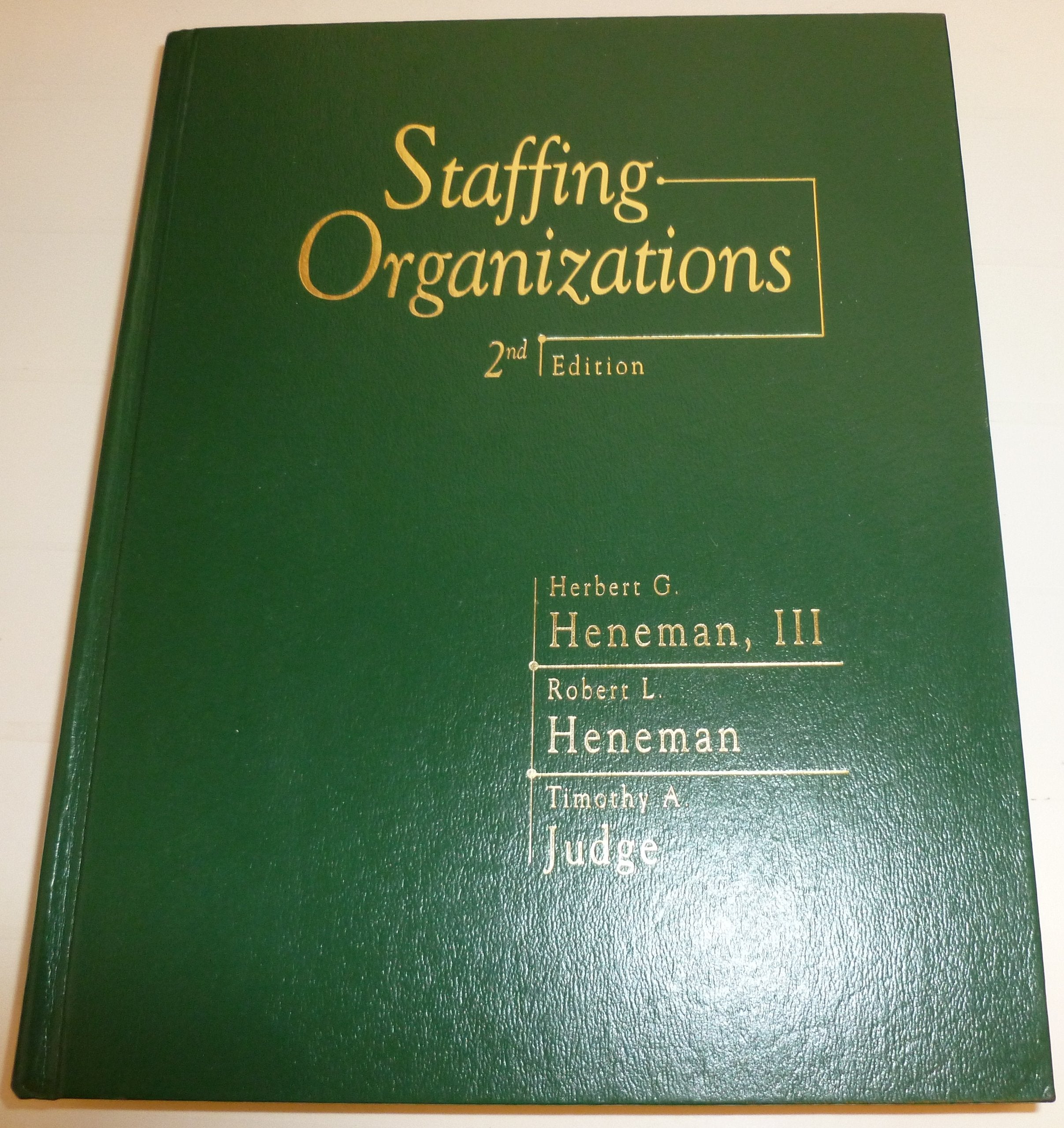 Staffing Organizations,Used