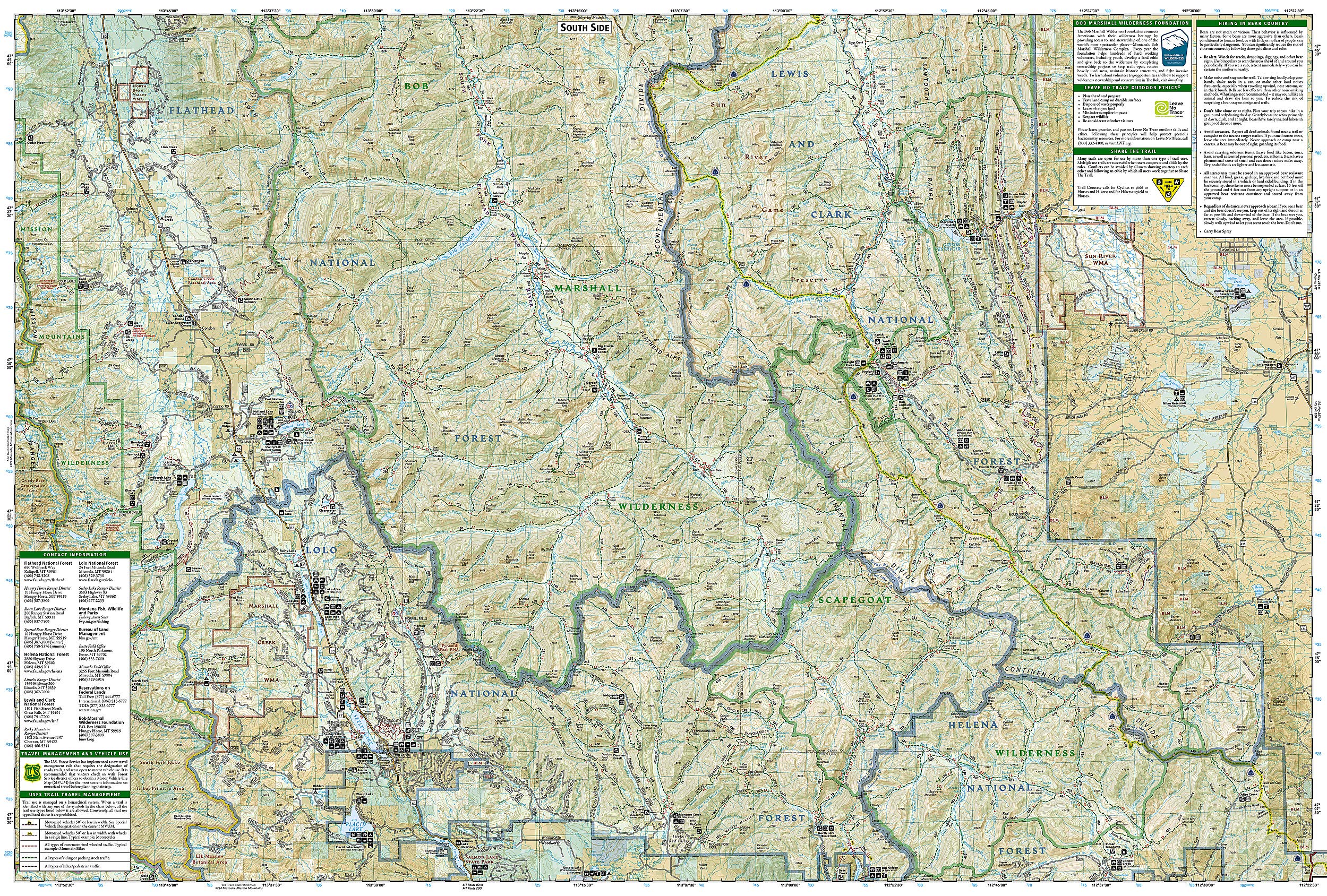 Bob Marshall Wilderness Map (National Geographic Trails Illustrated Map, 725),New